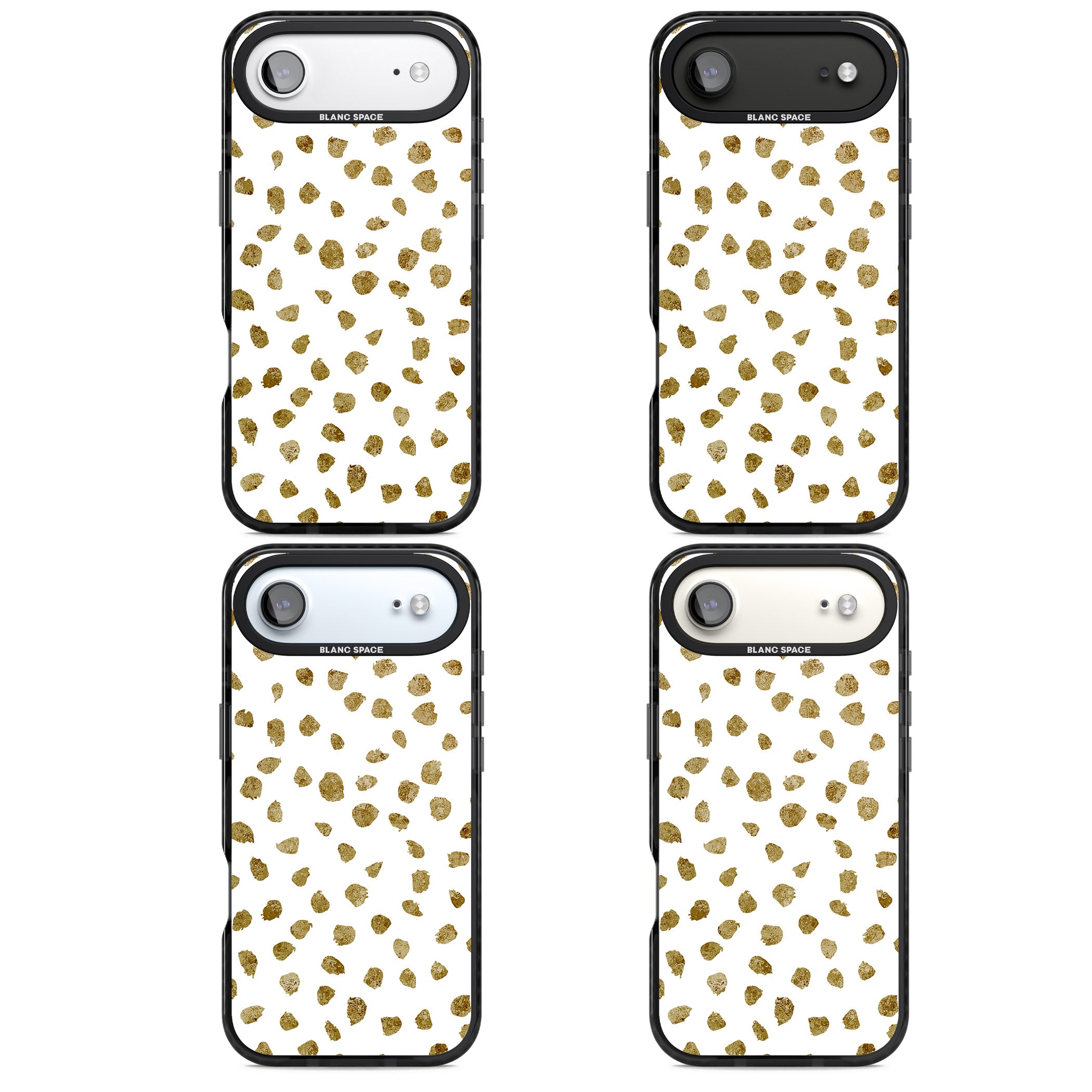 Golden Speckle iPhone 17 Air Impact Black Phone Case APT Impact Protection