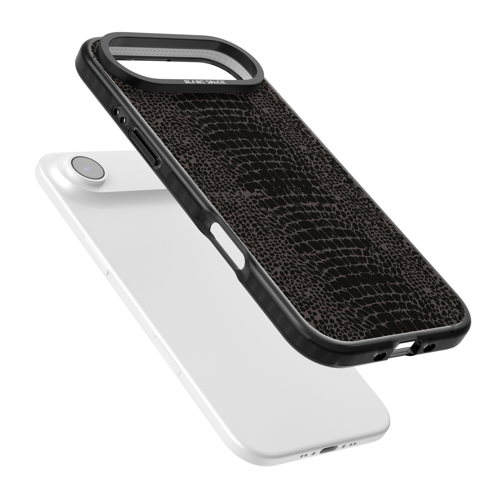 Dark Animal Print Snake Skin iPhone 17 Air Impact Black Phone Case Colours