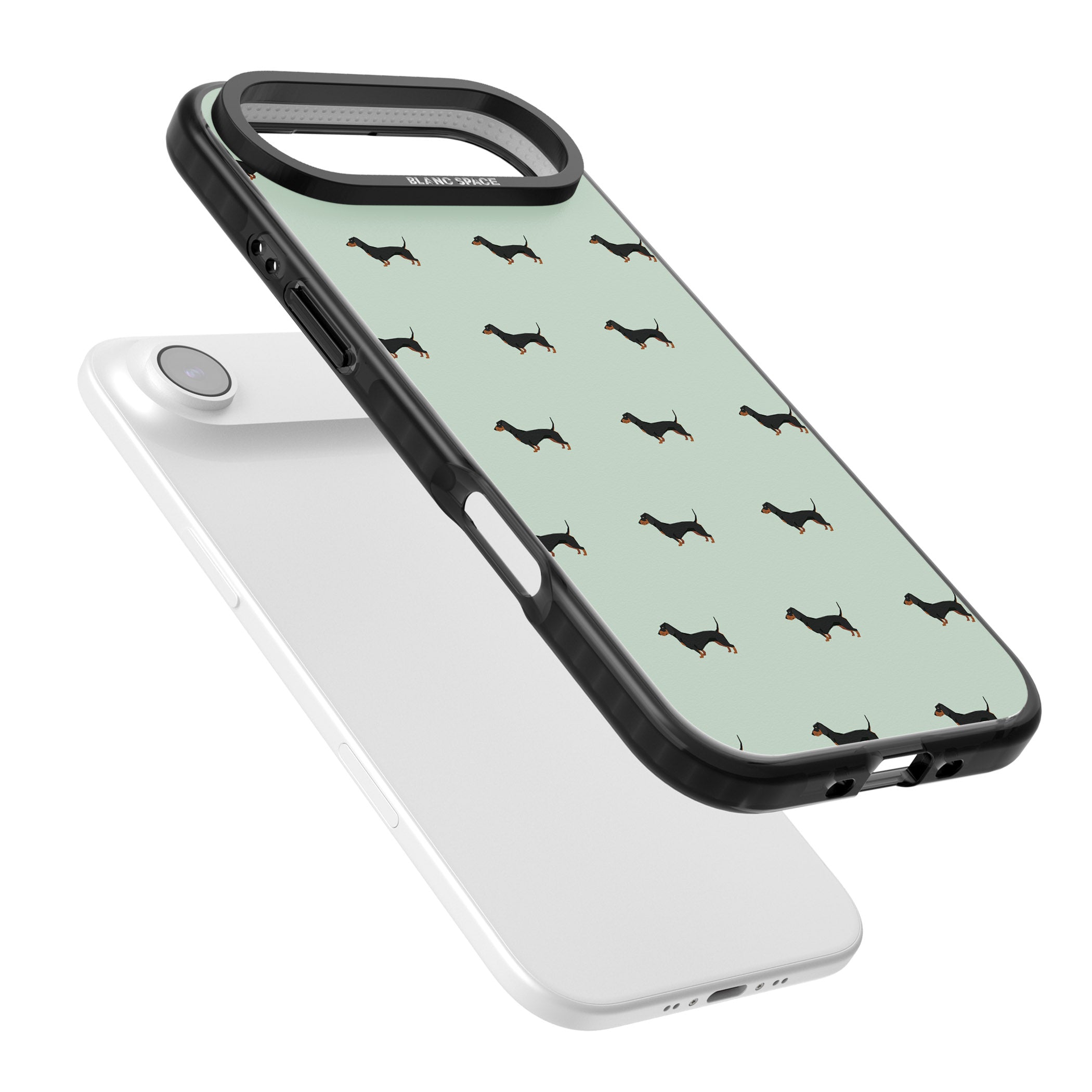 Dachshund Dog Pattern iPhone 17 Air Impact Black Phone Case Colours