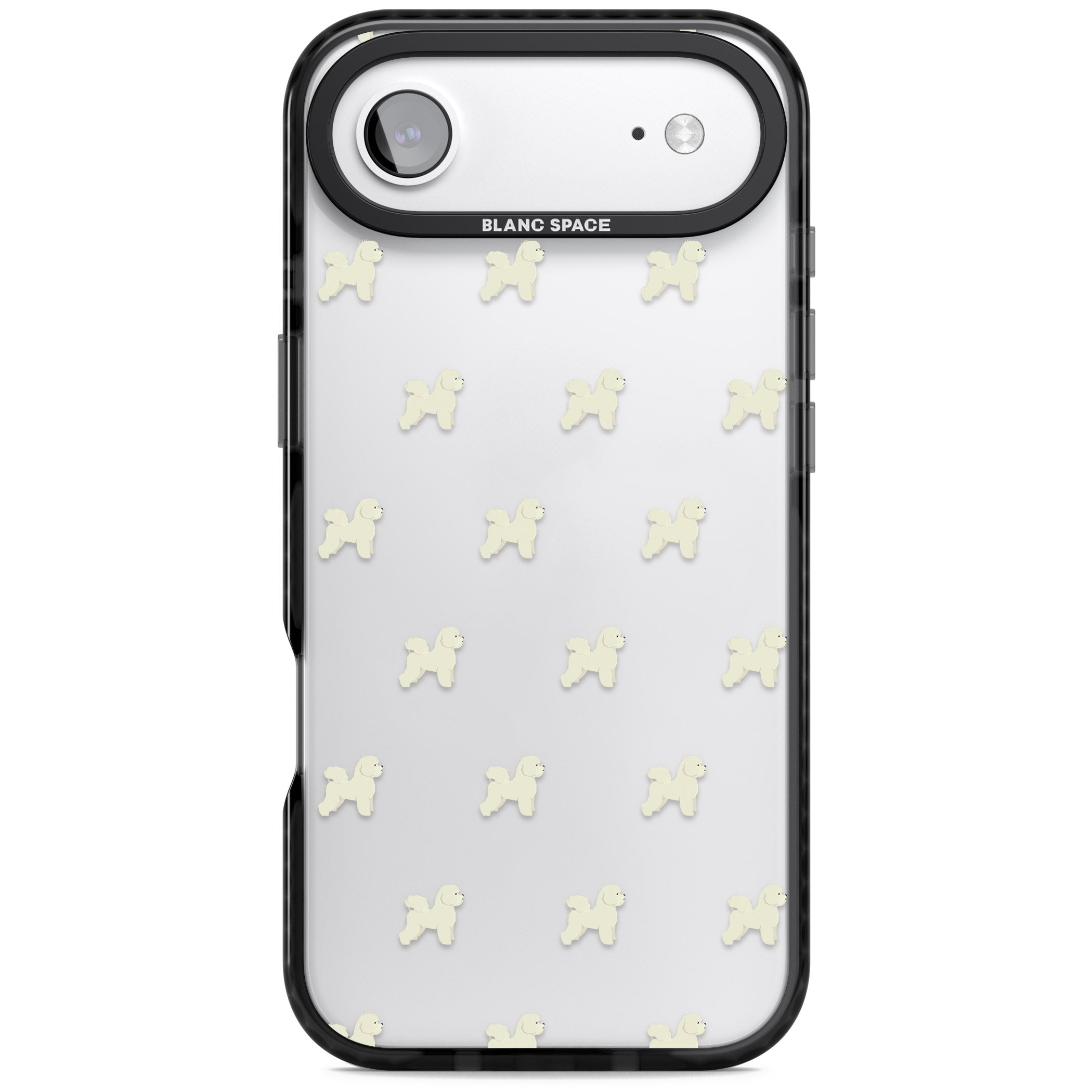 Bichon Frise Pattern iPhone 17 Air Impact Black Phone Case