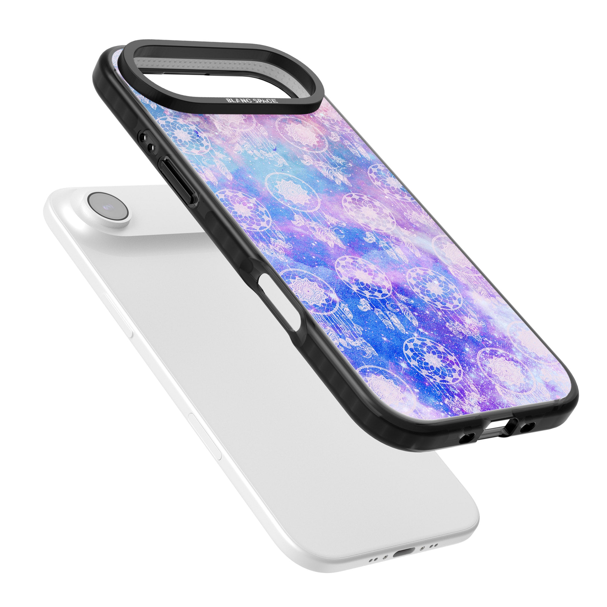 Dreamcatcher Galaxy Tie Dye iPhone 17 Air Impact Black Phone Case Colours
