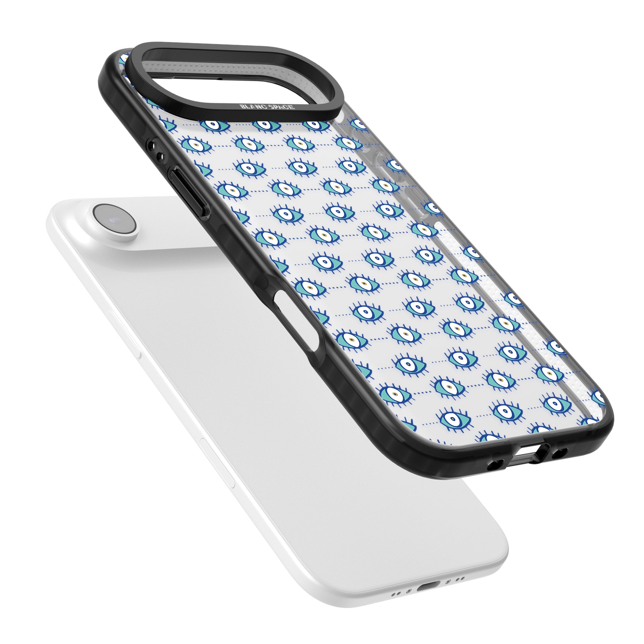 Psychedelic Eyes iPhone 17 Air Impact Black Phone Case Colours