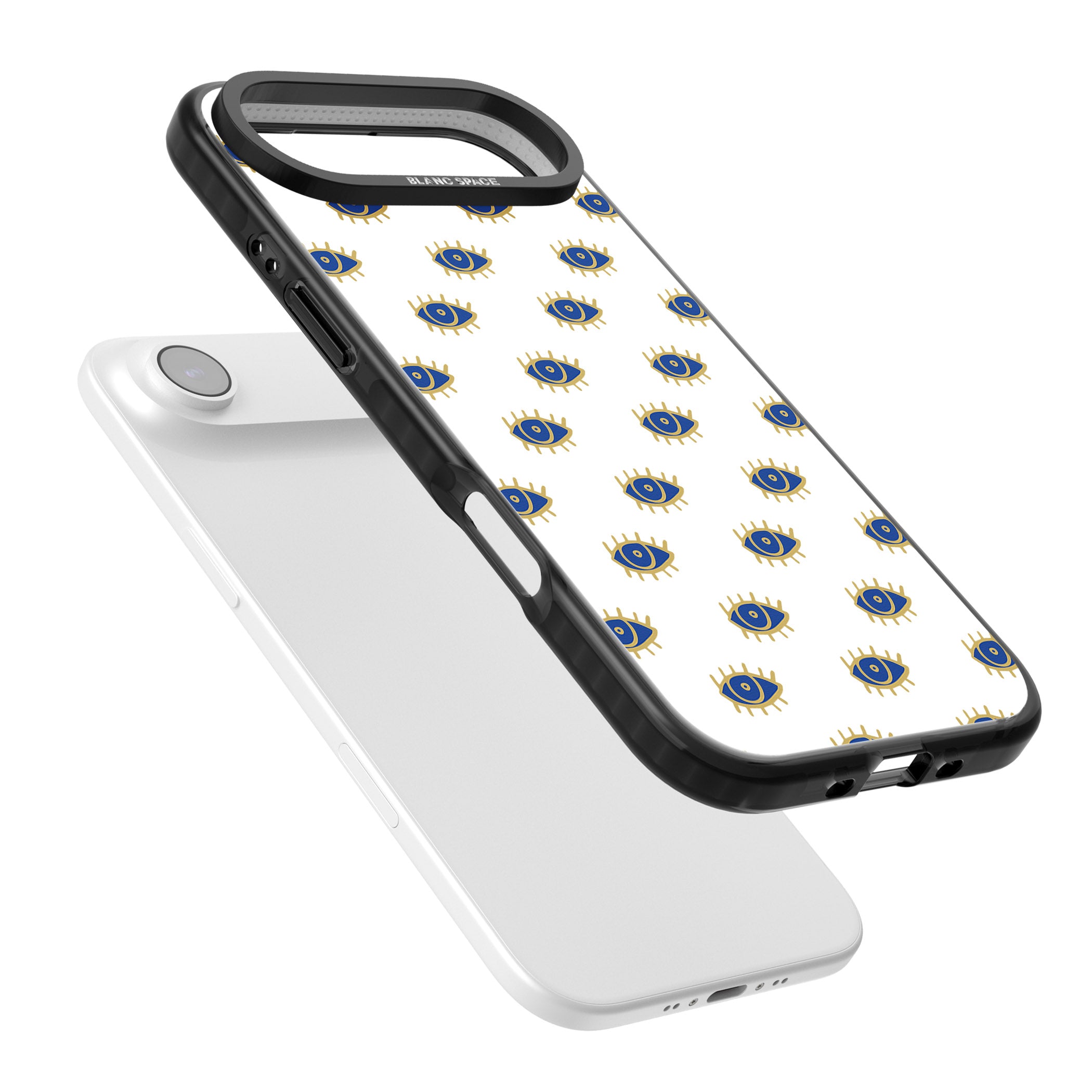 Gold Eye Pattern iPhone 17 Air Impact Black Phone Case Colours