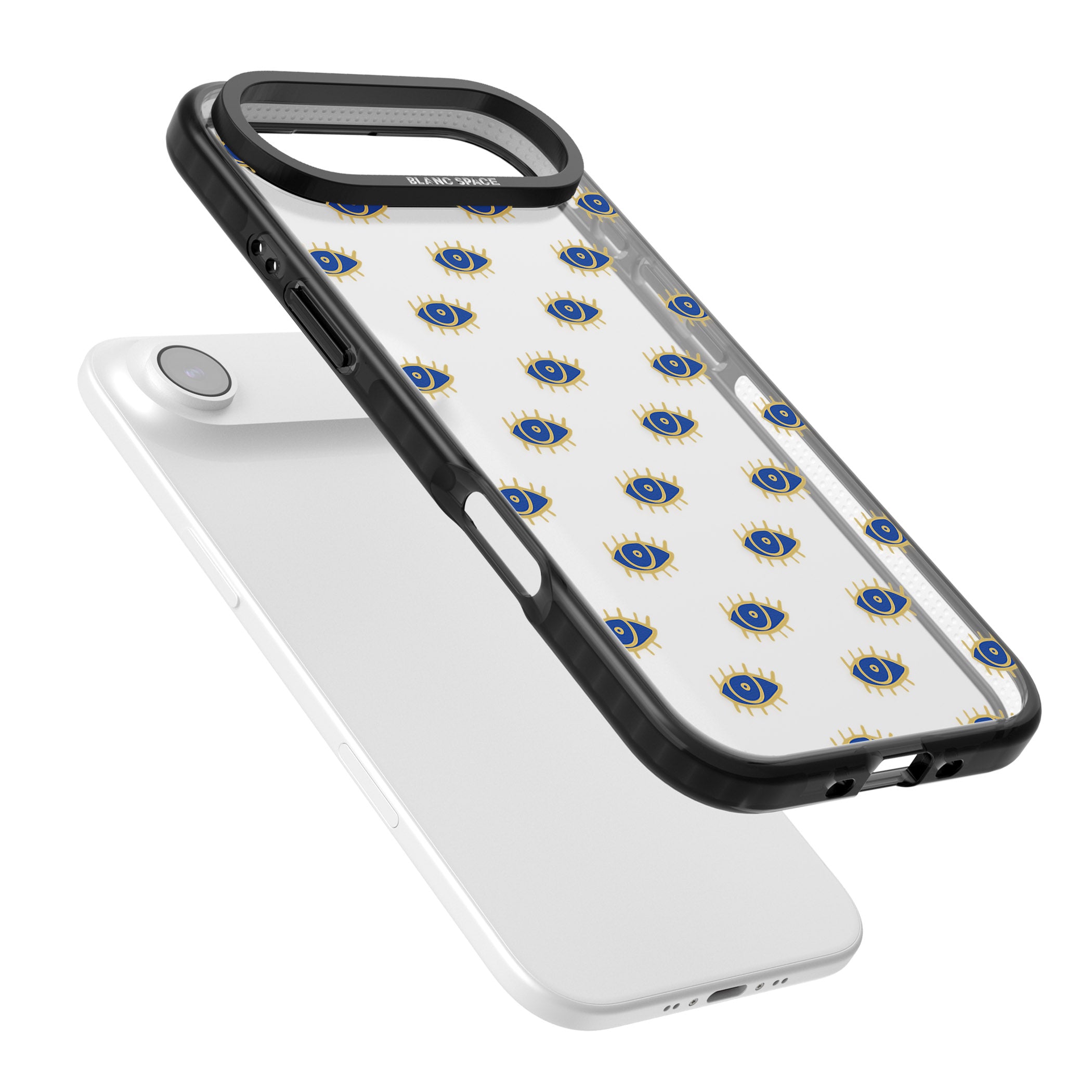 Psychedelic Eyes Pattern Classic iPhone 17 Air Impact Black Phone Case Colours
