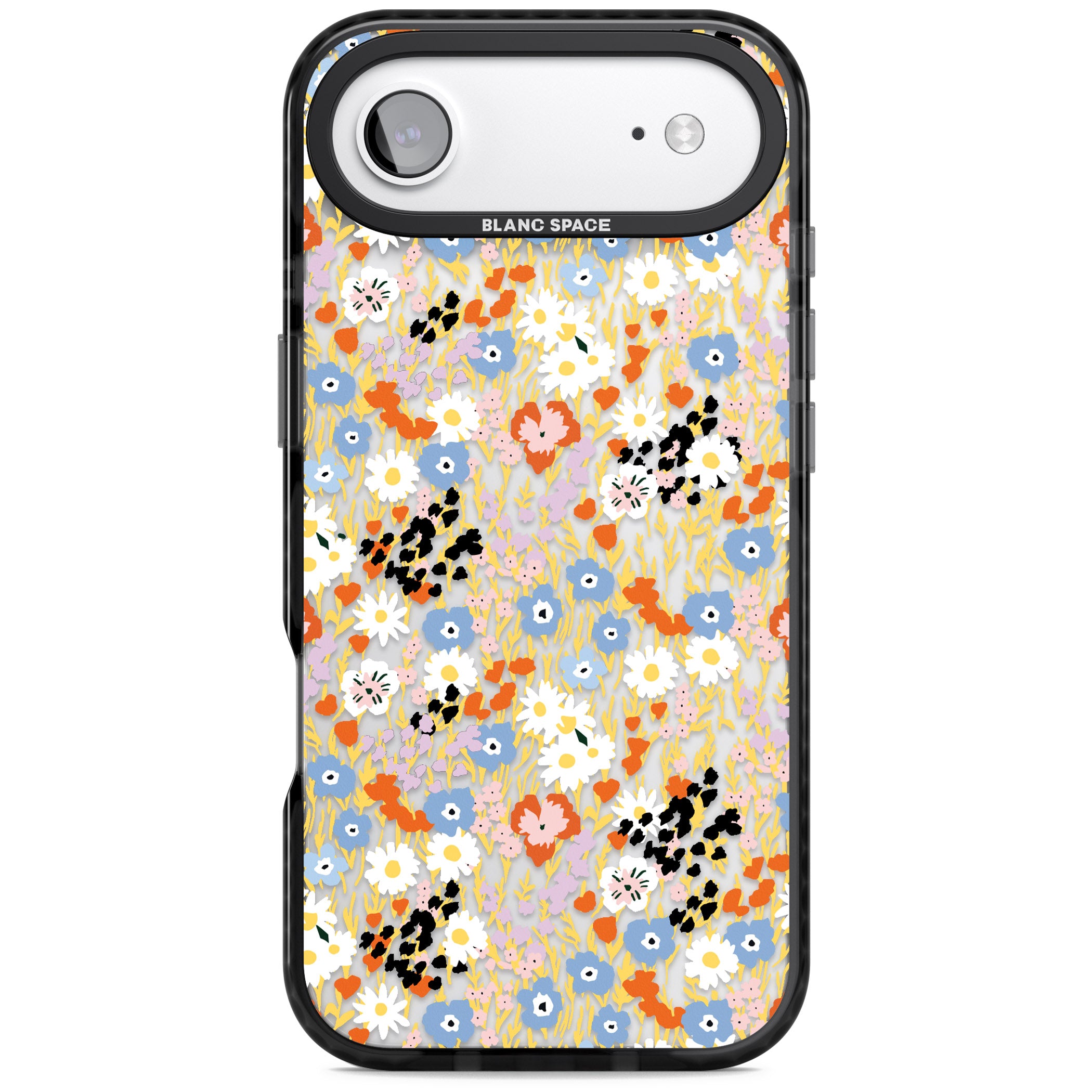 Floral Delight: Vibrant Blooms iPhone 17 Air Impact Black Phone Case