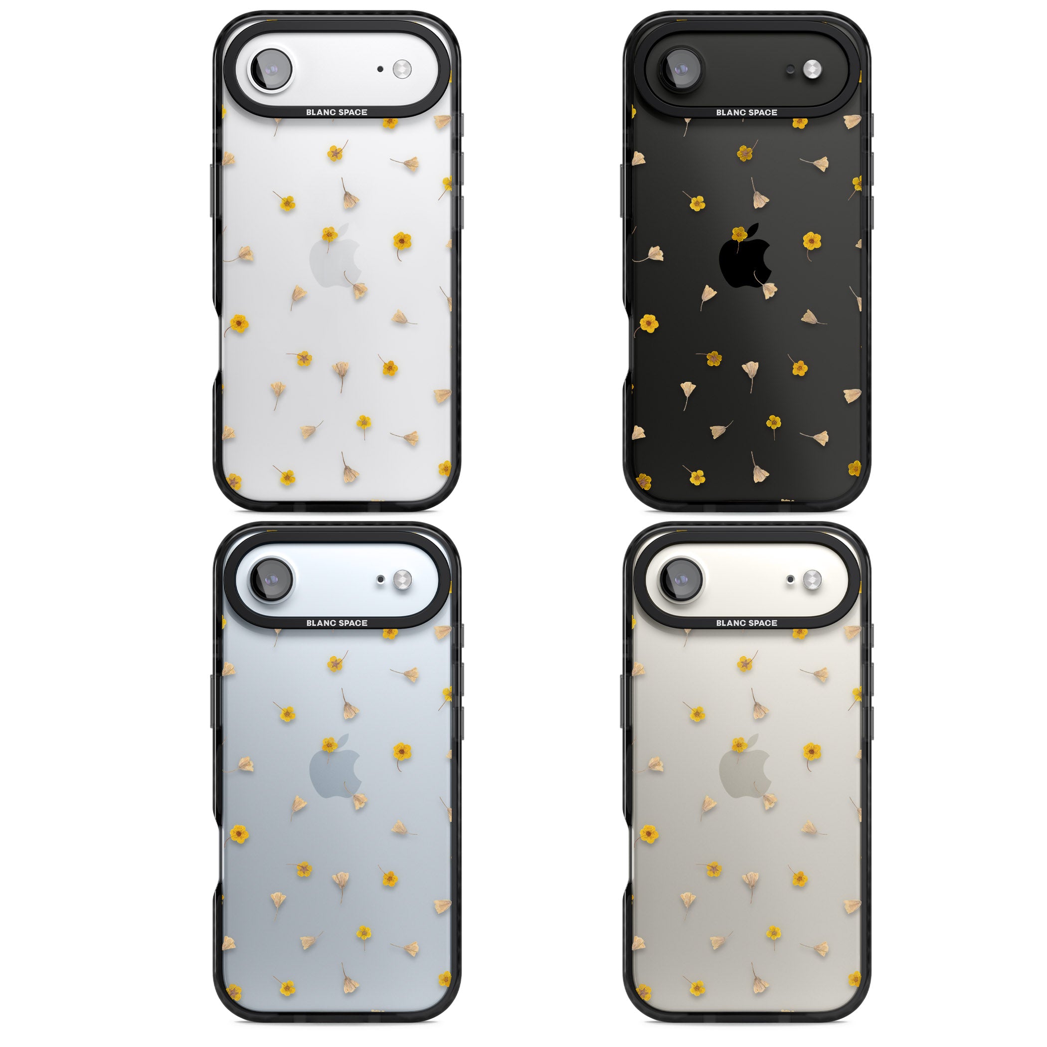 Tiny Yellow Flower iPhone 17 Air Impact Black Phone Case APT Impact Protection
