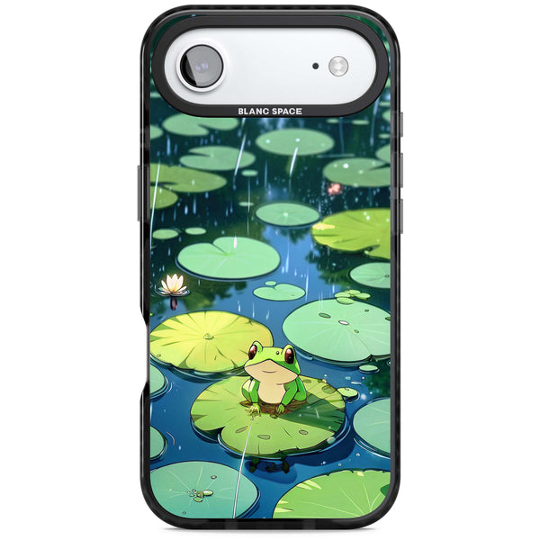 Frog In Lily Pond