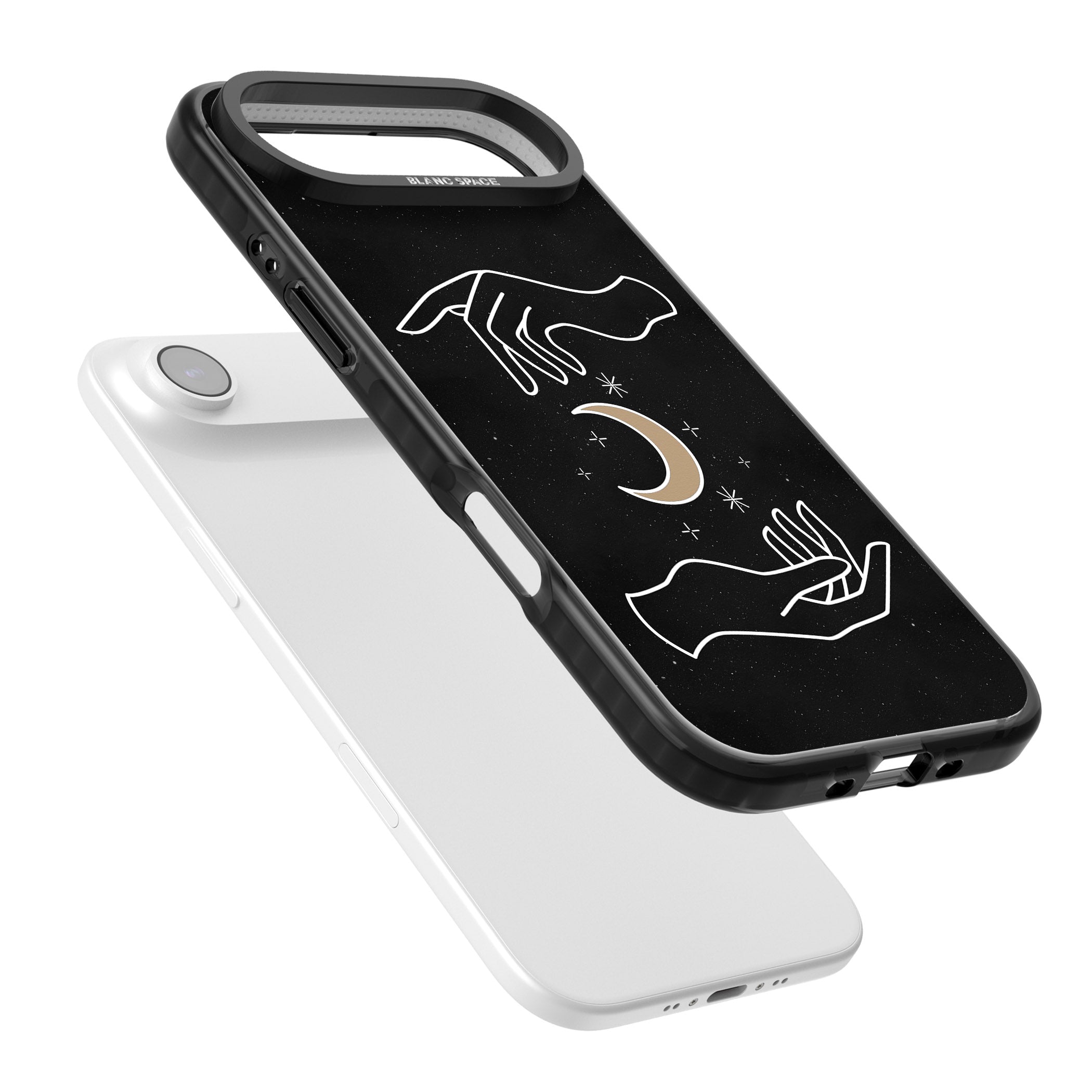 Cosmic Hands iPhone 17 Air Impact Black Phone Case Colours