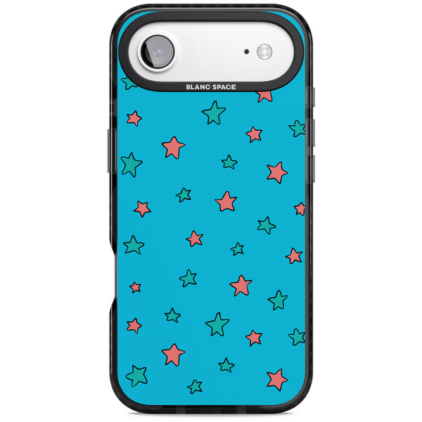 Blue Heartstopper Stars Pattern