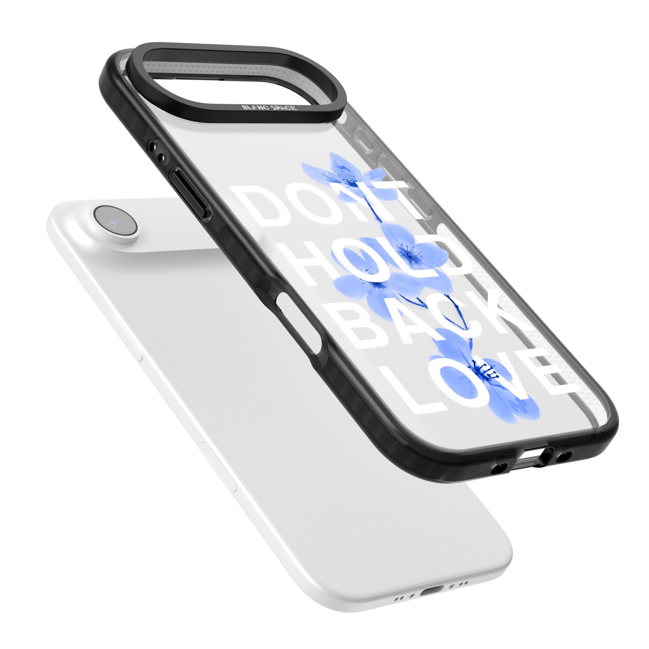 Don'T Hold Back Love Blue & White iPhone 17 Air Impact Black Phone Case Colours