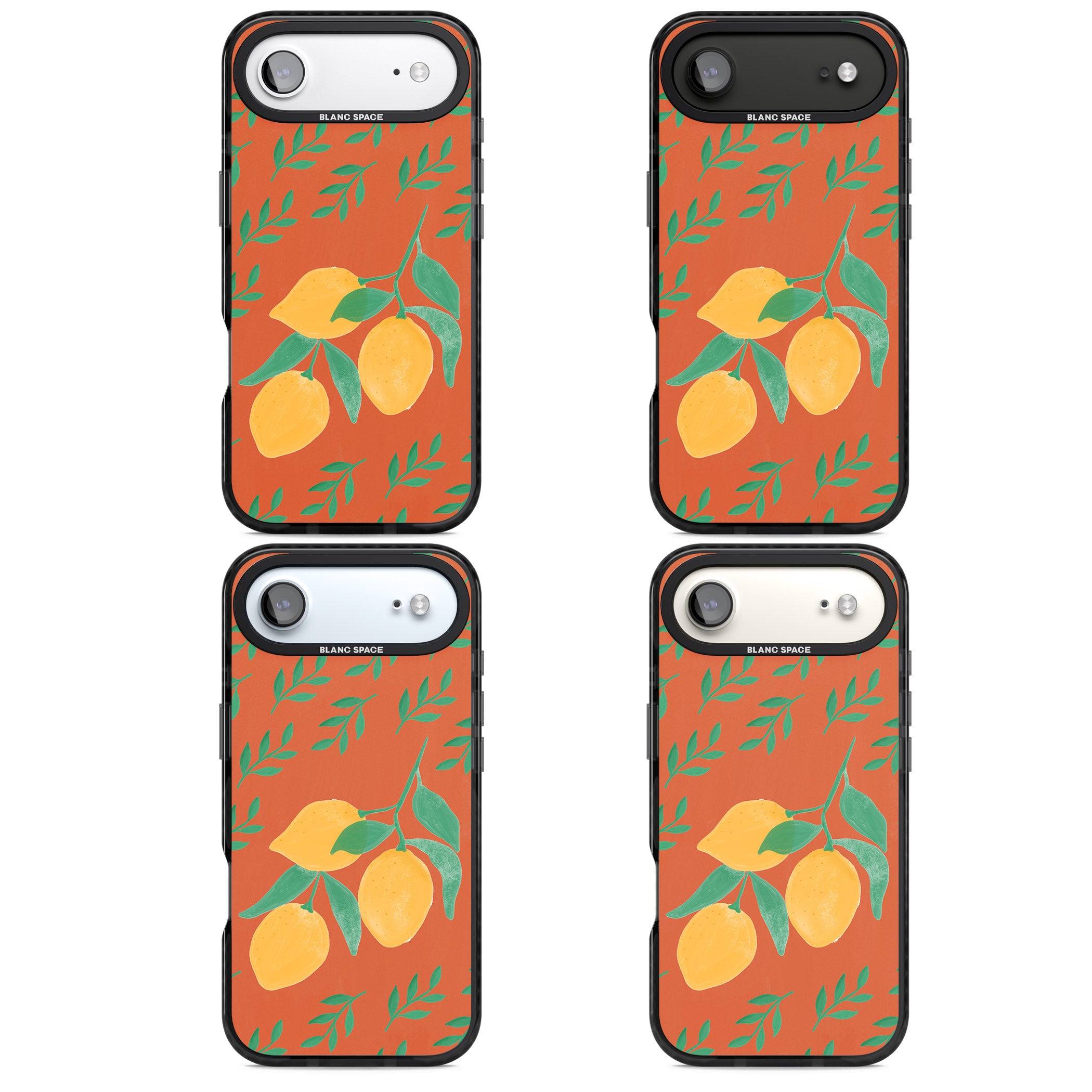 Tuscan Lemons iPhone 17 Air Impact Black Phone Case APT Impact Protection