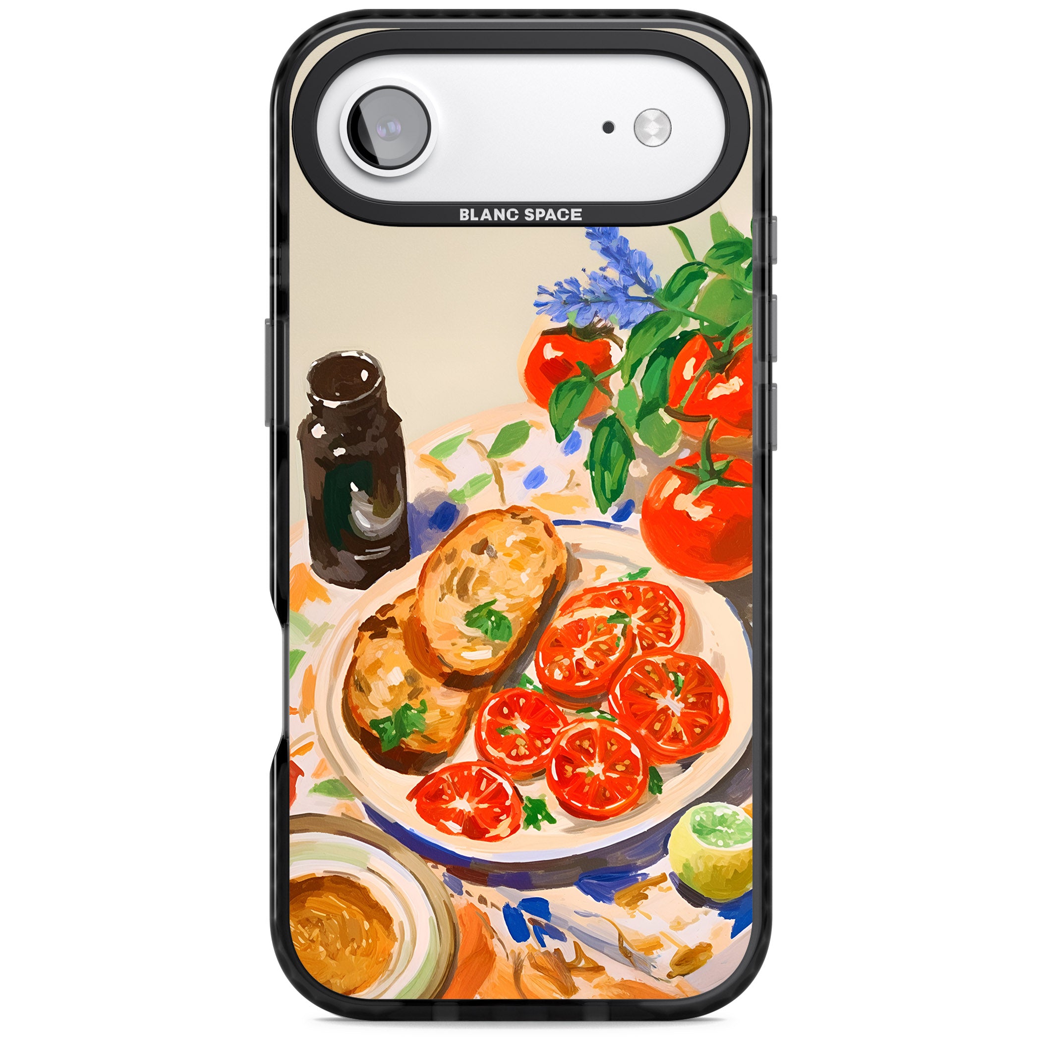 Bruschetta & Tomatoes iPhone 17 Air Impact Black Phone Case