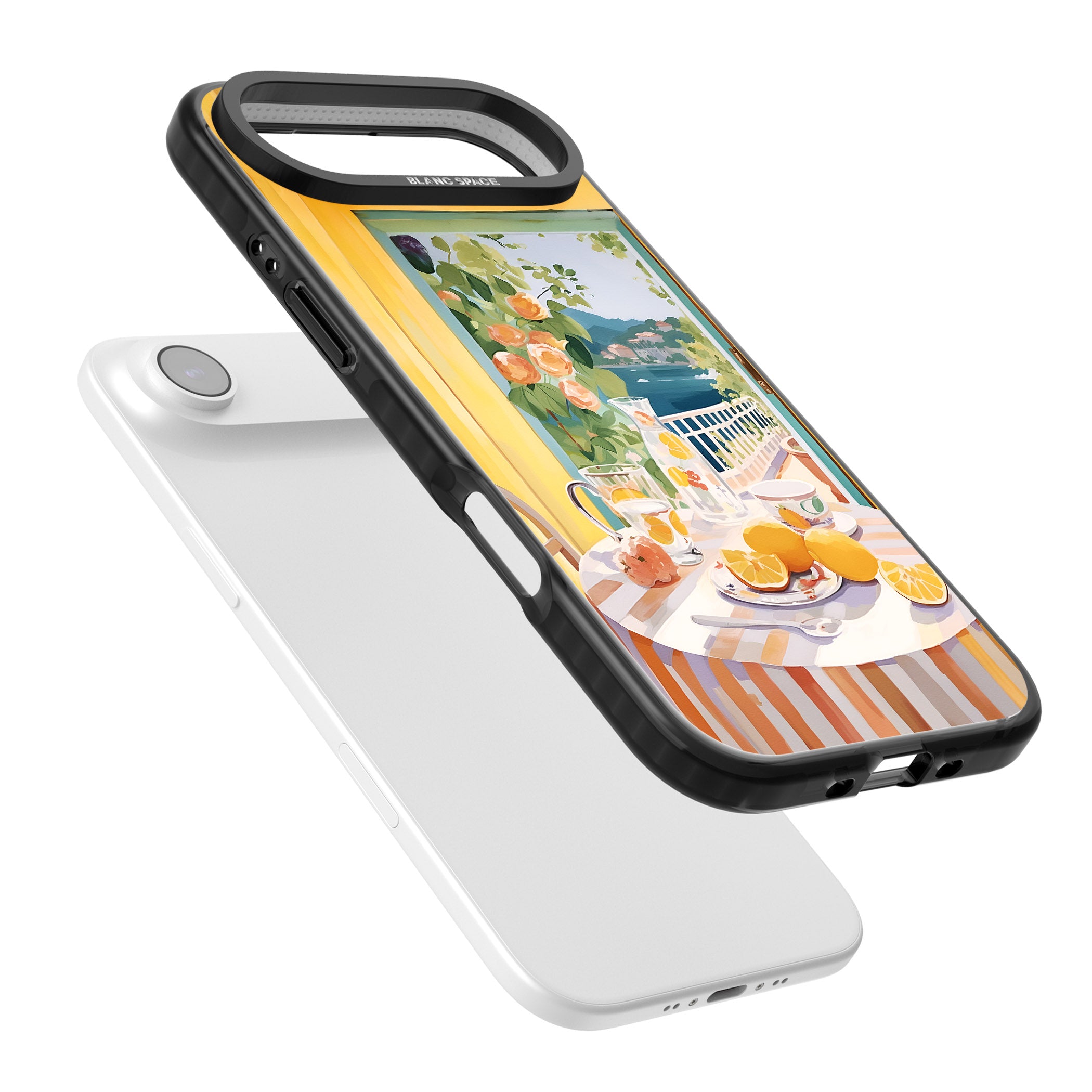 Amalfi Breakfast Balcony iPhone 17 Air Impact Black Phone Case Colours