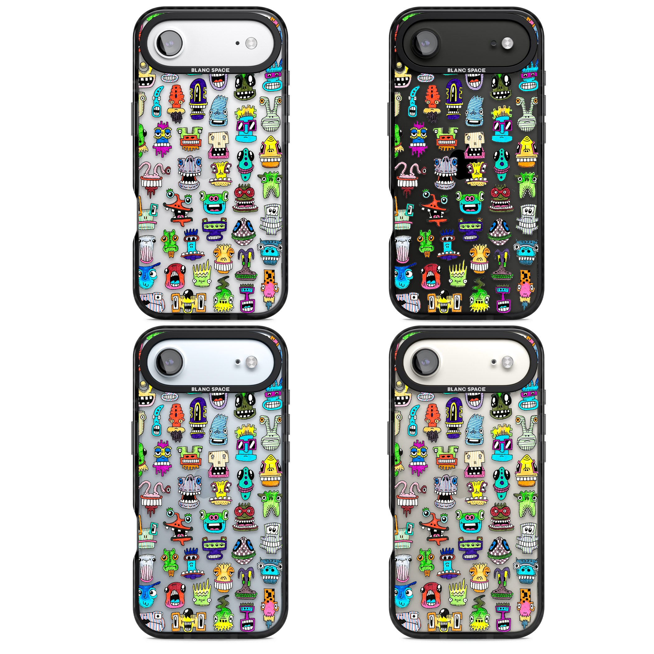 Familiar Faces iPhone 17 Air Impact Black Phone Case APT Impact Protection