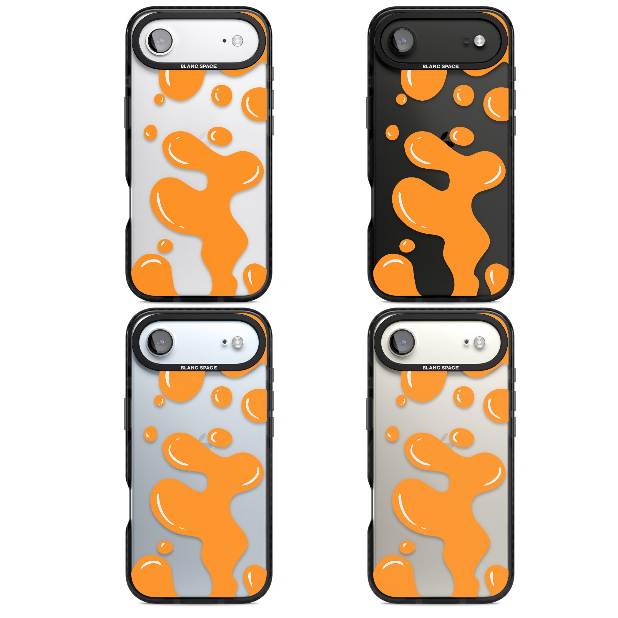 Orange Lava Lamp iPhone 17 Air Impact Black Phone Case APT Impact Protection