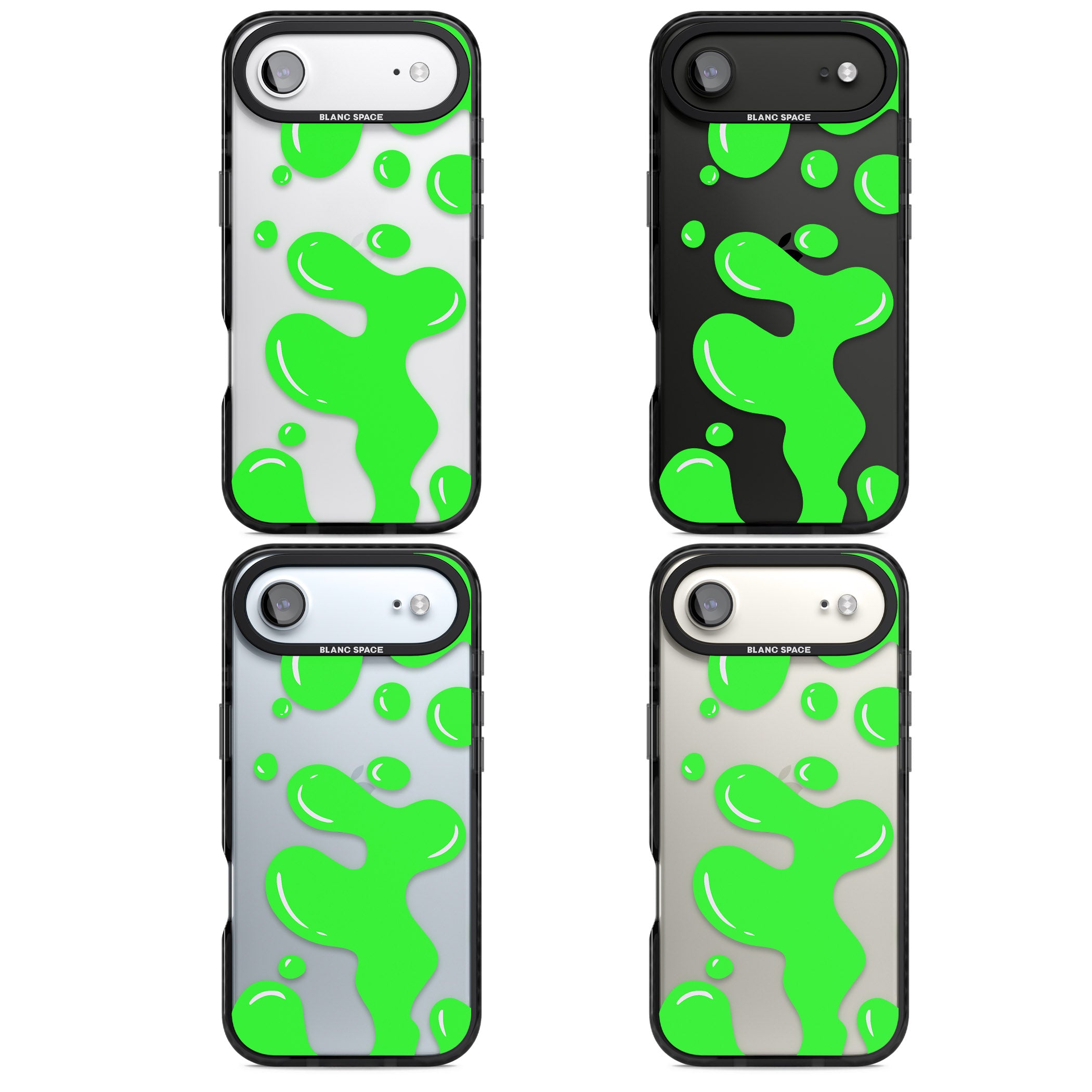 Green Lava Lamp iPhone 17 Air Impact Black Phone Case APT Impact Protection