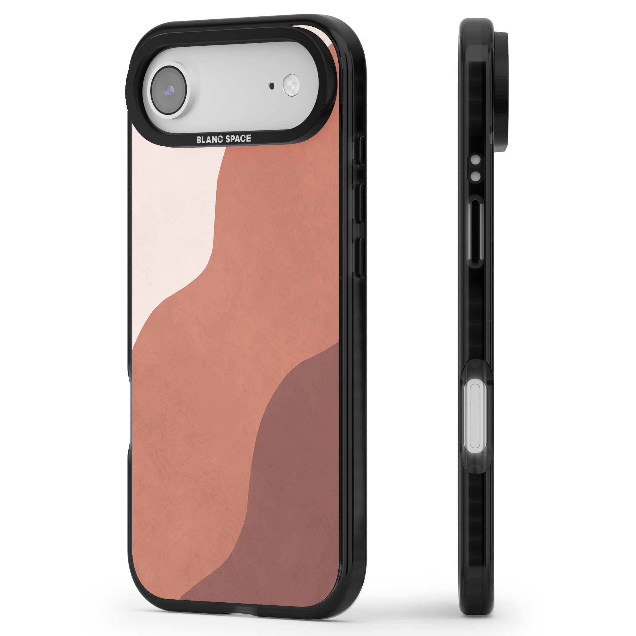 Lush Abstract Watercolour Design #3 iPhone 17 Air Impact Pro Black Phone Case Side Profile