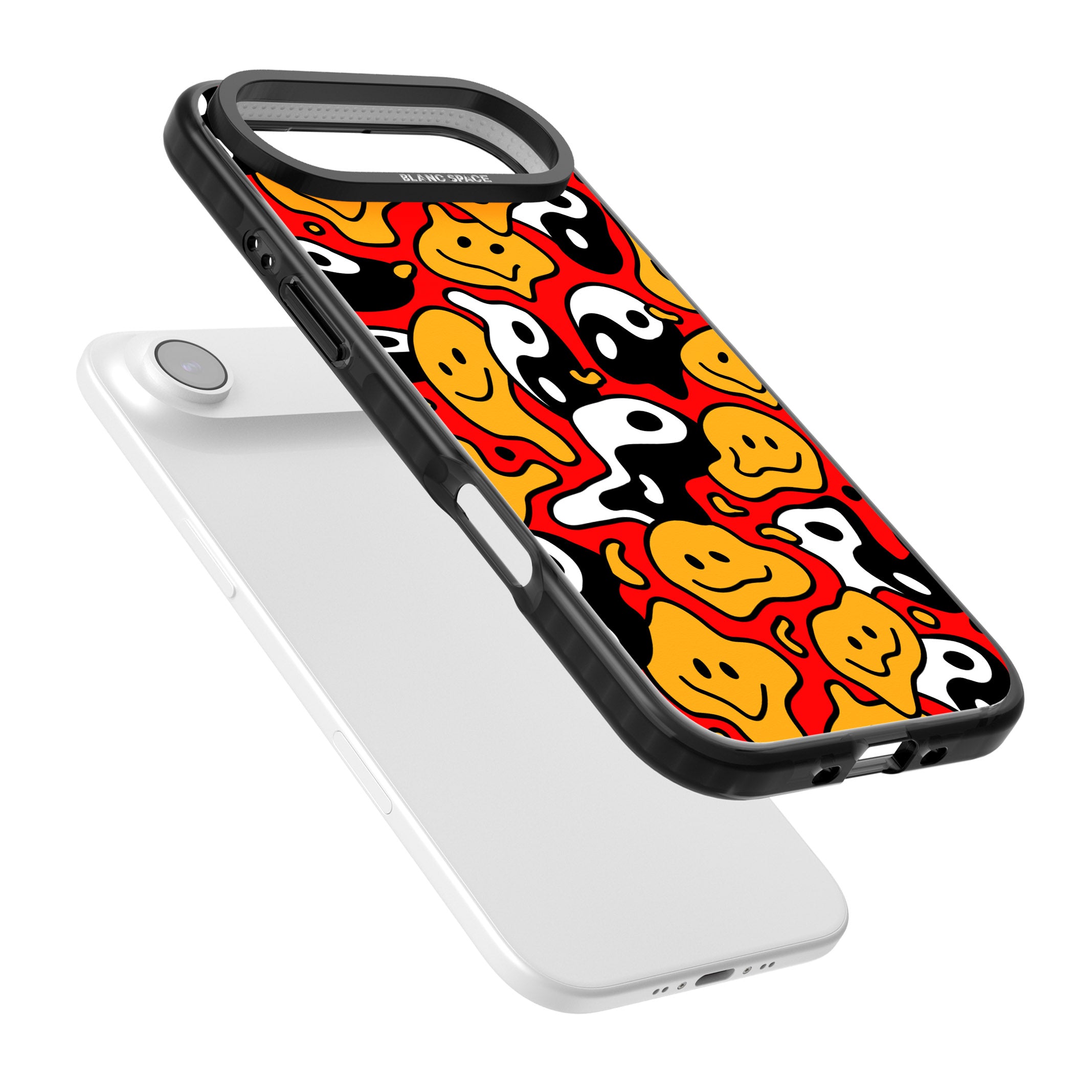 Yin Yang Acid Face iPhone 17 Air Impact Pro Black Phone Case Colours
