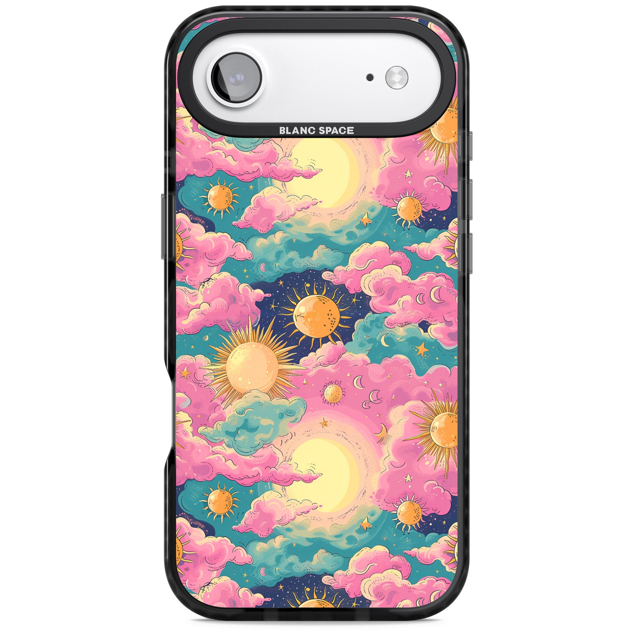 Starlight Clouds iPhone 17 Air Impact Pro Black Phone Case