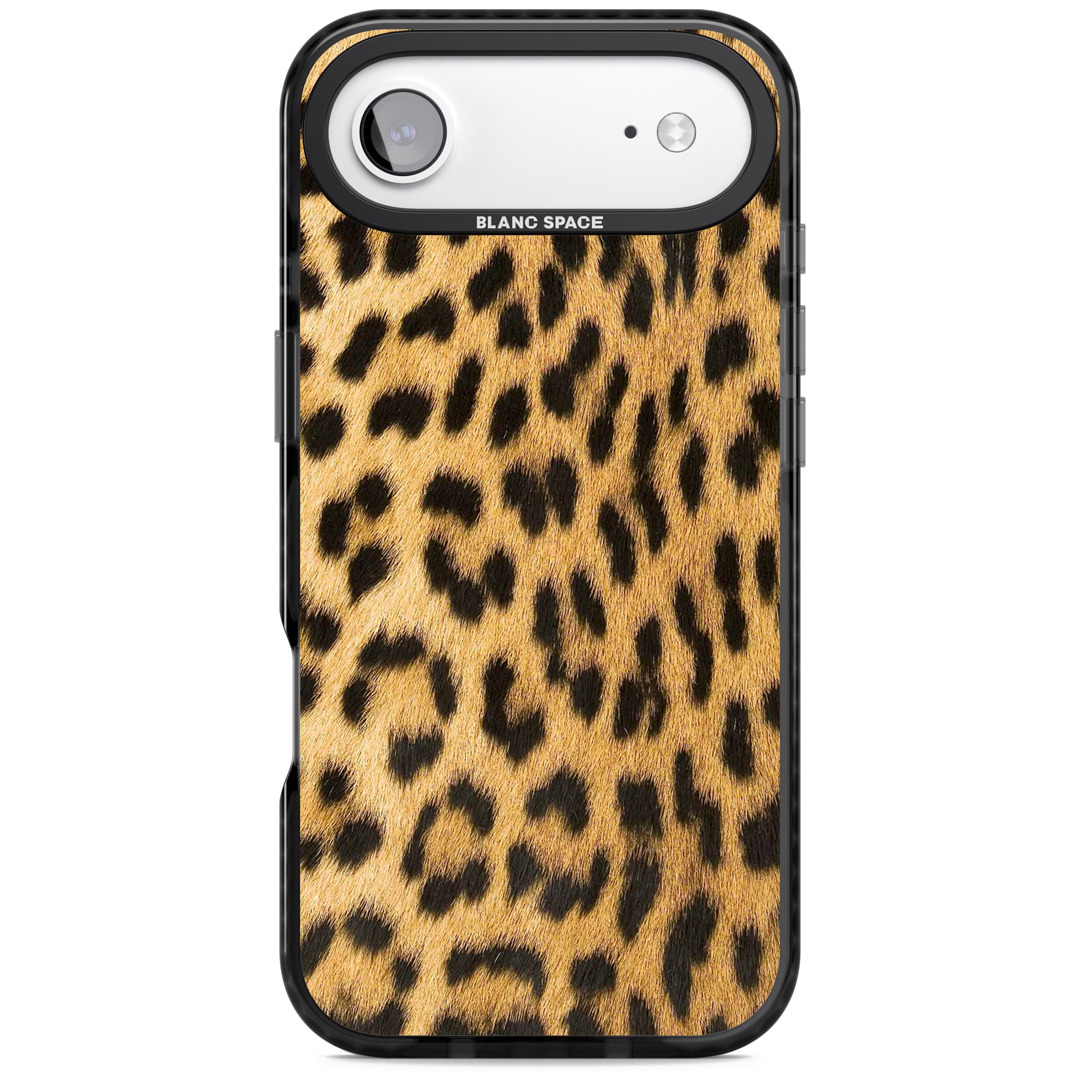 Designer Fashion Gold Leopard Print iPhone 17 Air Impact Pro Black Phone Case