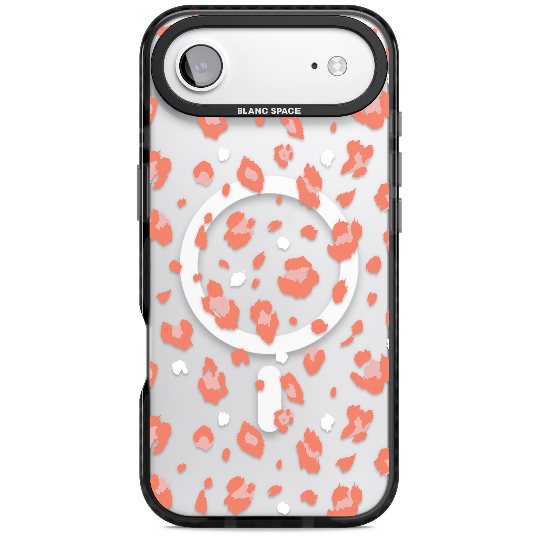 Two Colour Jaguar Transparent Animal Print iPhone 17 Air Impact Pro Black Phone Case