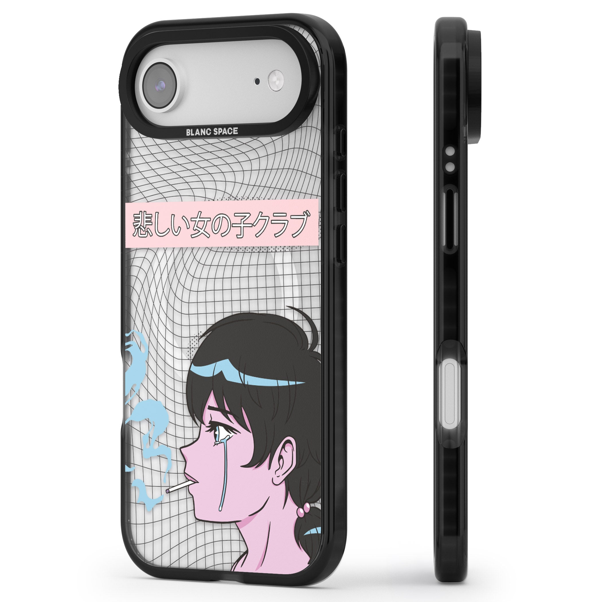 Lost Love iPhone 17 Air Impact Pro Black Phone Case Side Profile