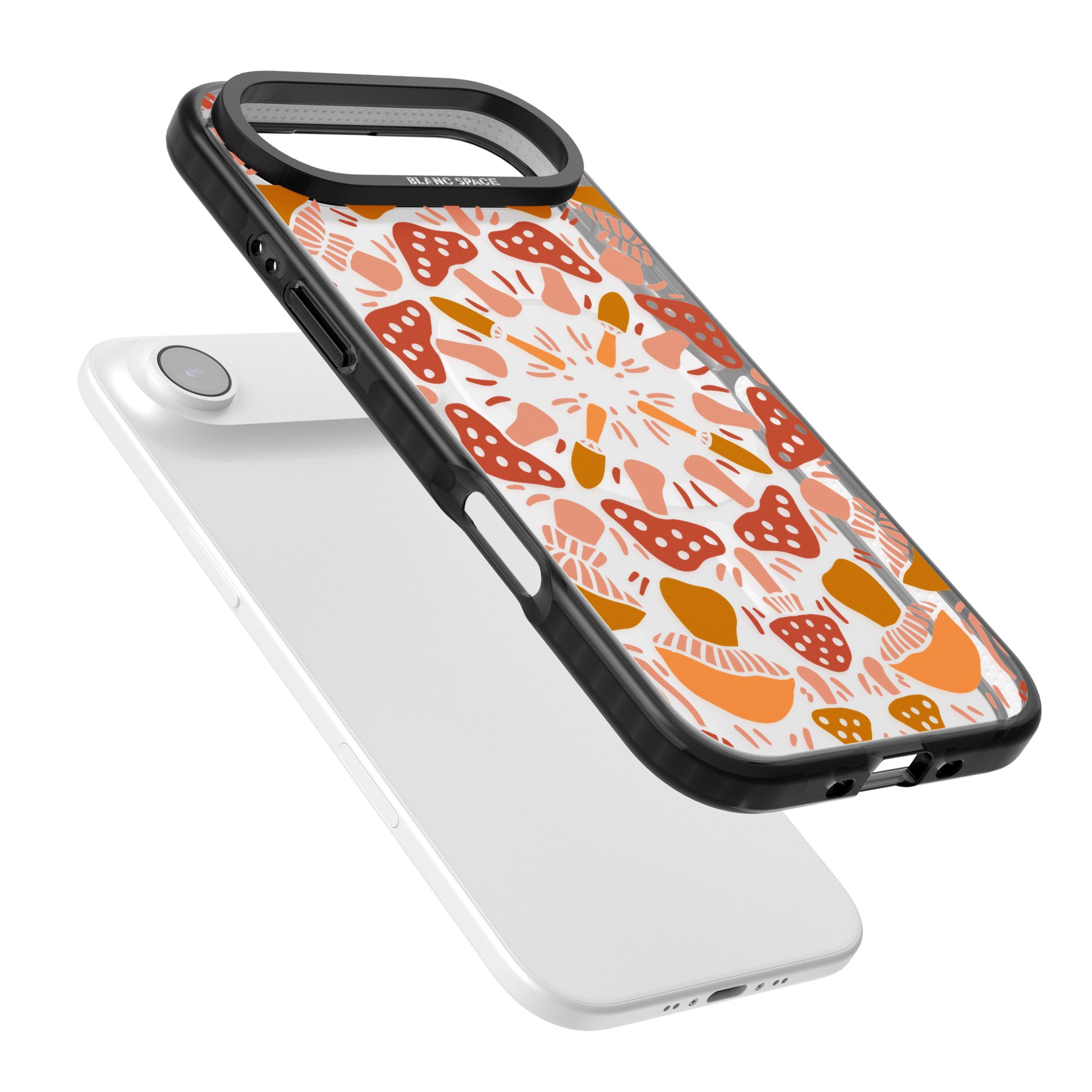 Mushroom Medley iPhone 17 Air Impact Pro Black Phone Case Colours