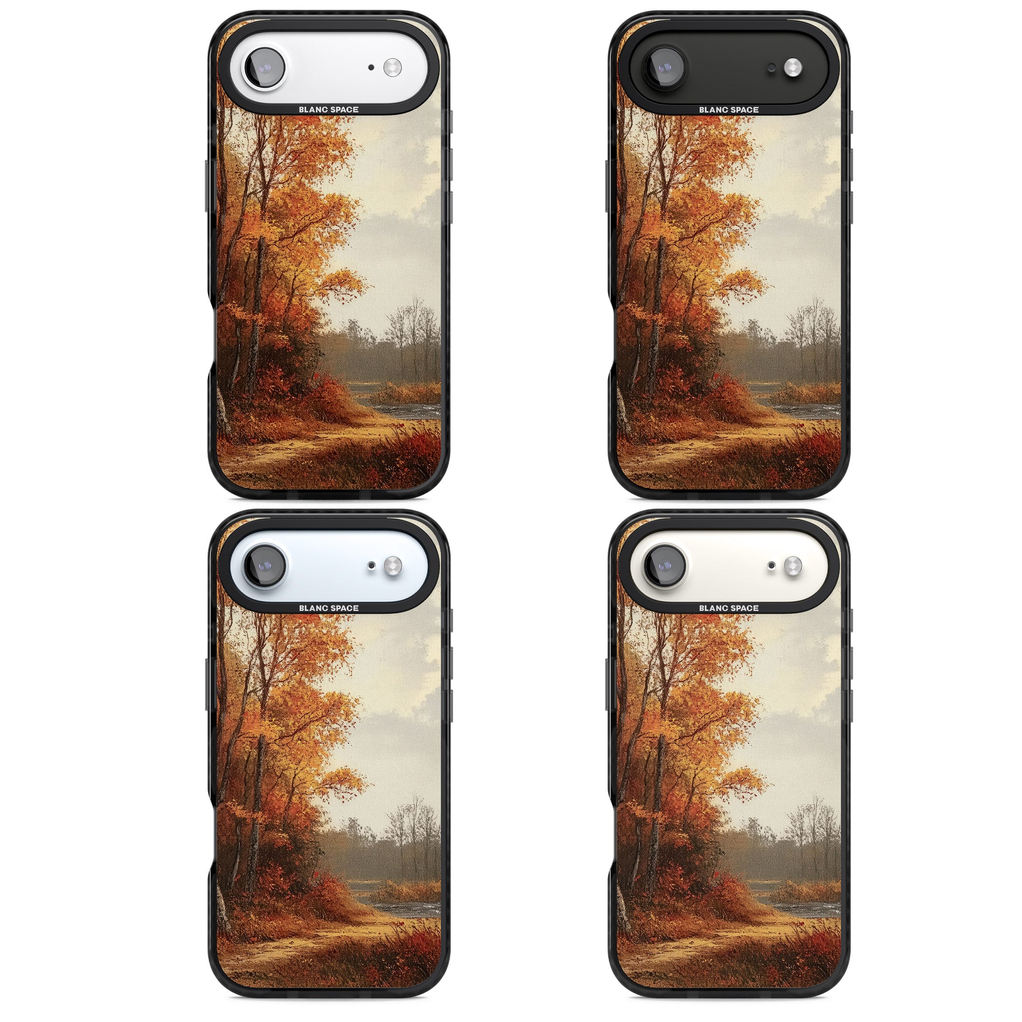 Vintage Autumn Oil Painting iPhone 17 Air Impact Pro Black Phone Case APT Impact Protection