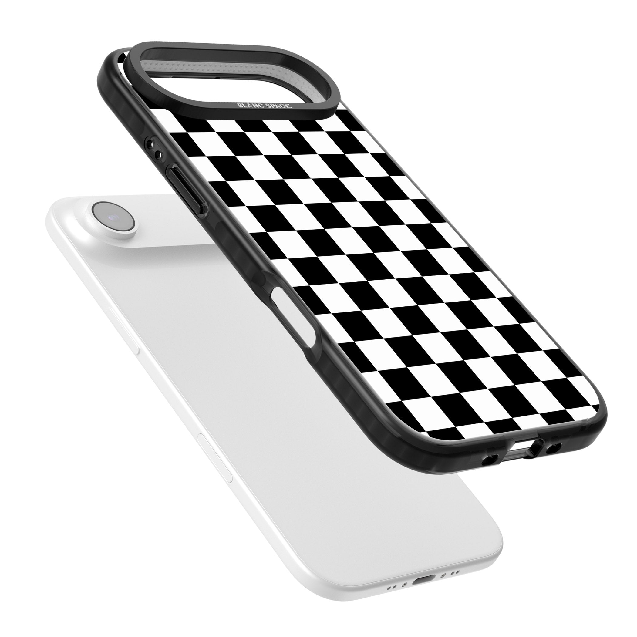 Black Checkered iPhone 17 Air Impact Pro Black Phone Case Colours