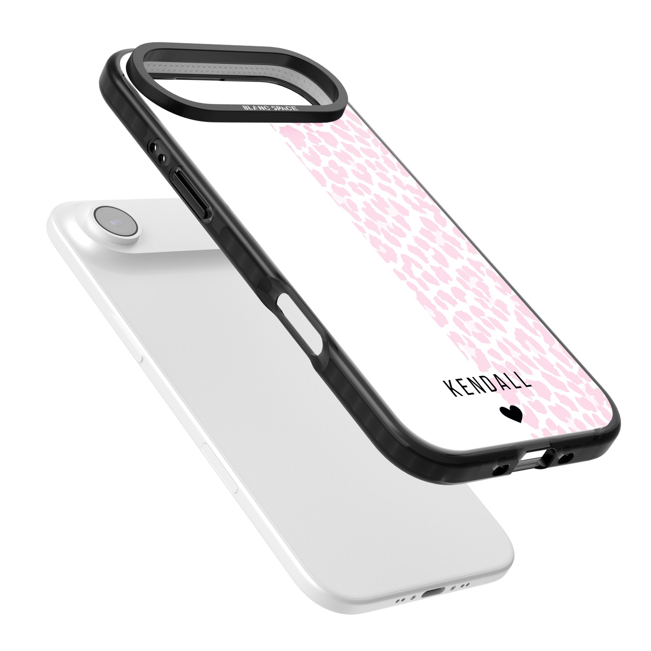 Personalised Pink Leopard iPhone 17 Air Impact Pro Black Phone Case Colours