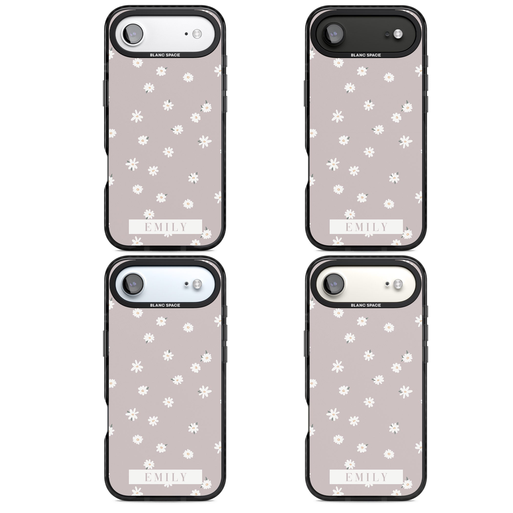 Personalised Dusty Daisy iPhone 17 Air Impact Pro Black Phone Case APT Impact Protection