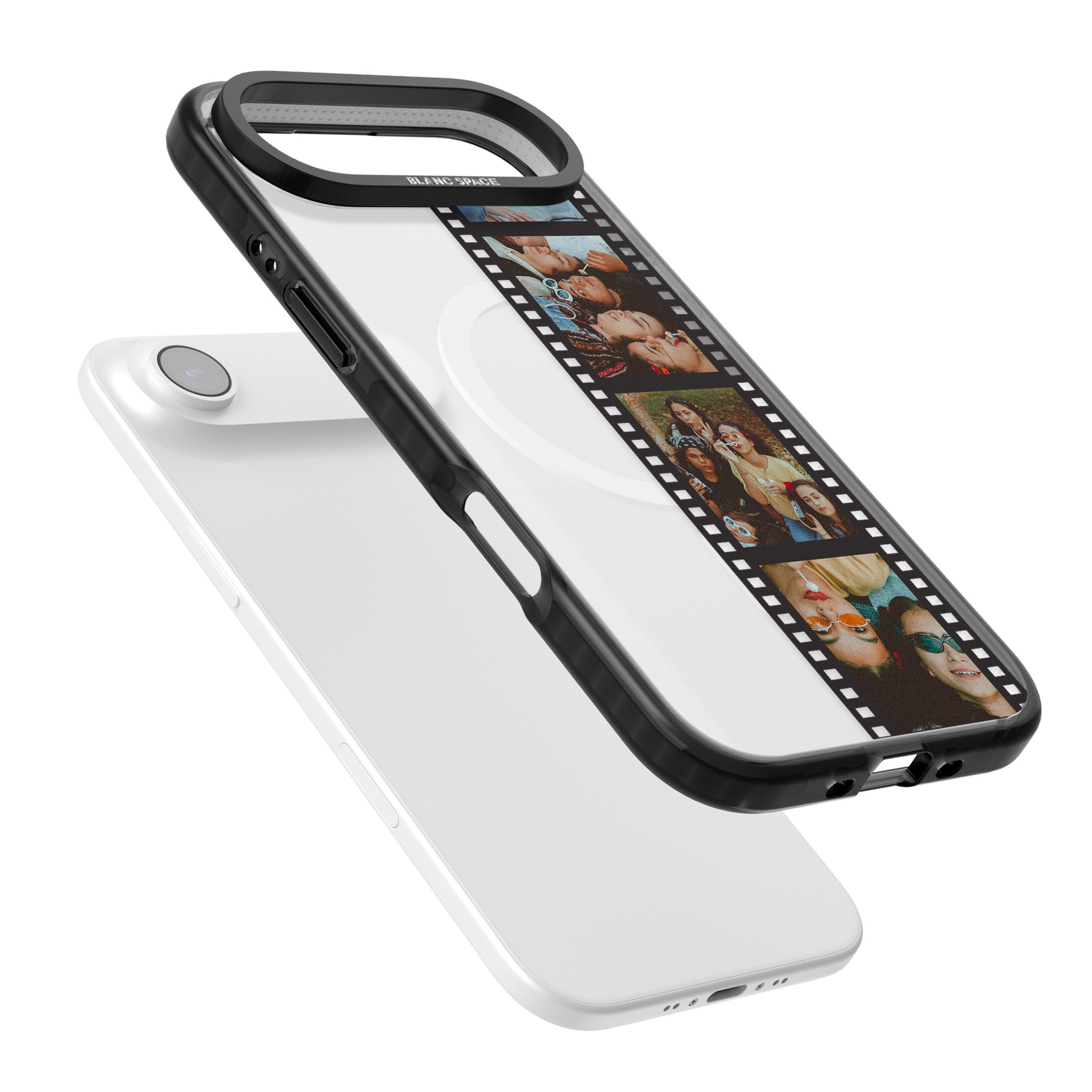 Personalised Photo Film Strip iPhone 17 Air Impact Pro Black Phone Case Colours