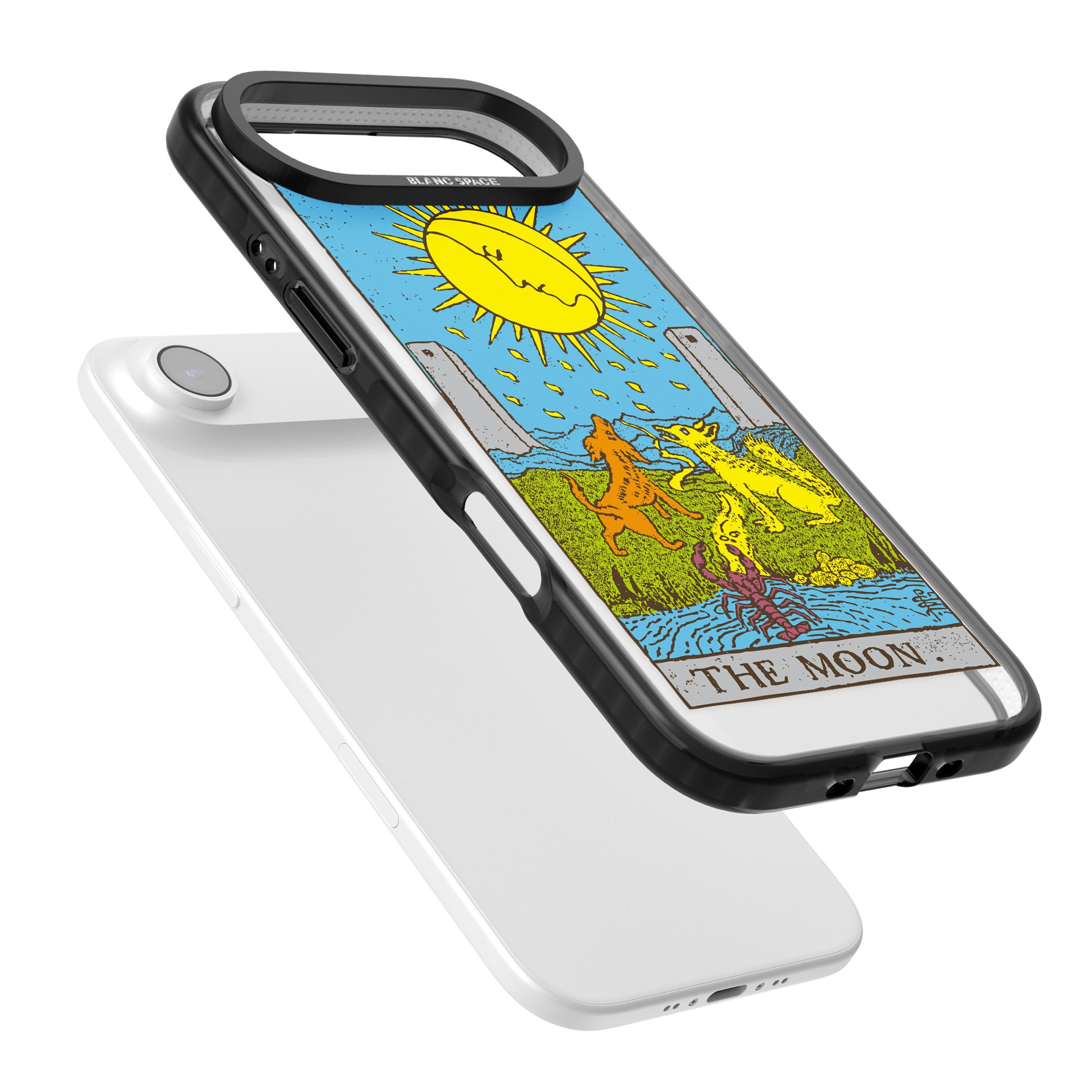 Personalised The Moon Tarot Card (Color) iPhone 17 Air Impact Pro Black Phone Case Colours