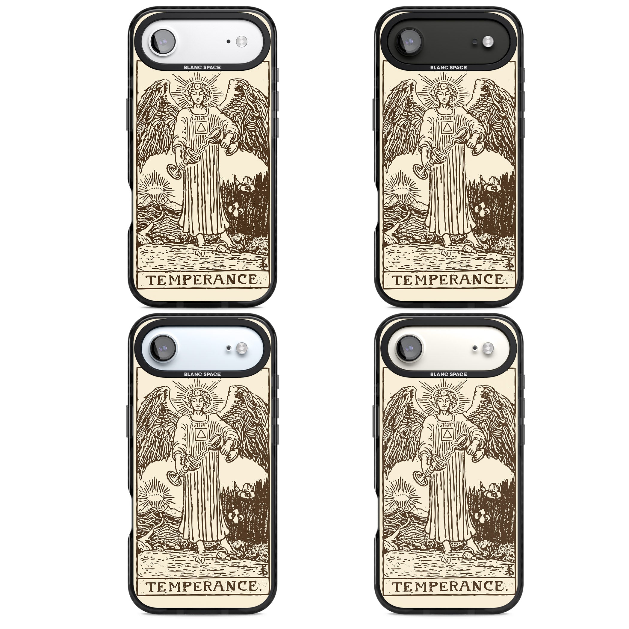 Personalised Temperance Tarot Card (Cream) iPhone 17 Air Impact Pro Black Phone Case APT Impact Protection