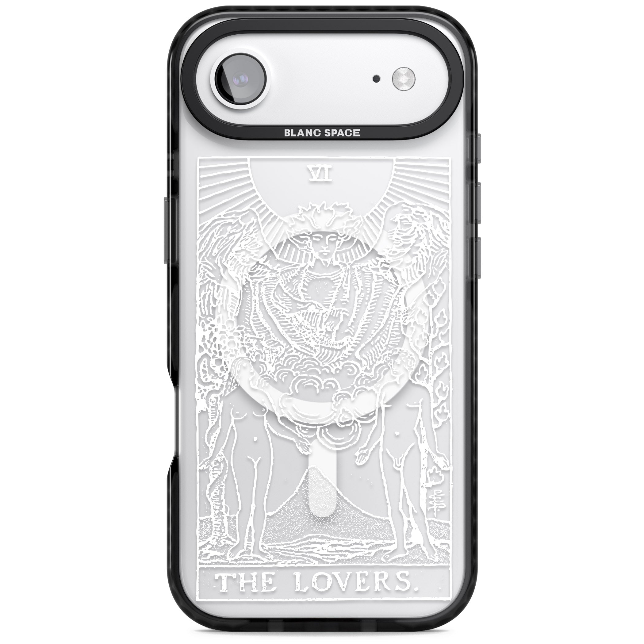 Personalised The Lovers Tarot Card (White) iPhone 17 Air Impact Pro Black Phone Case