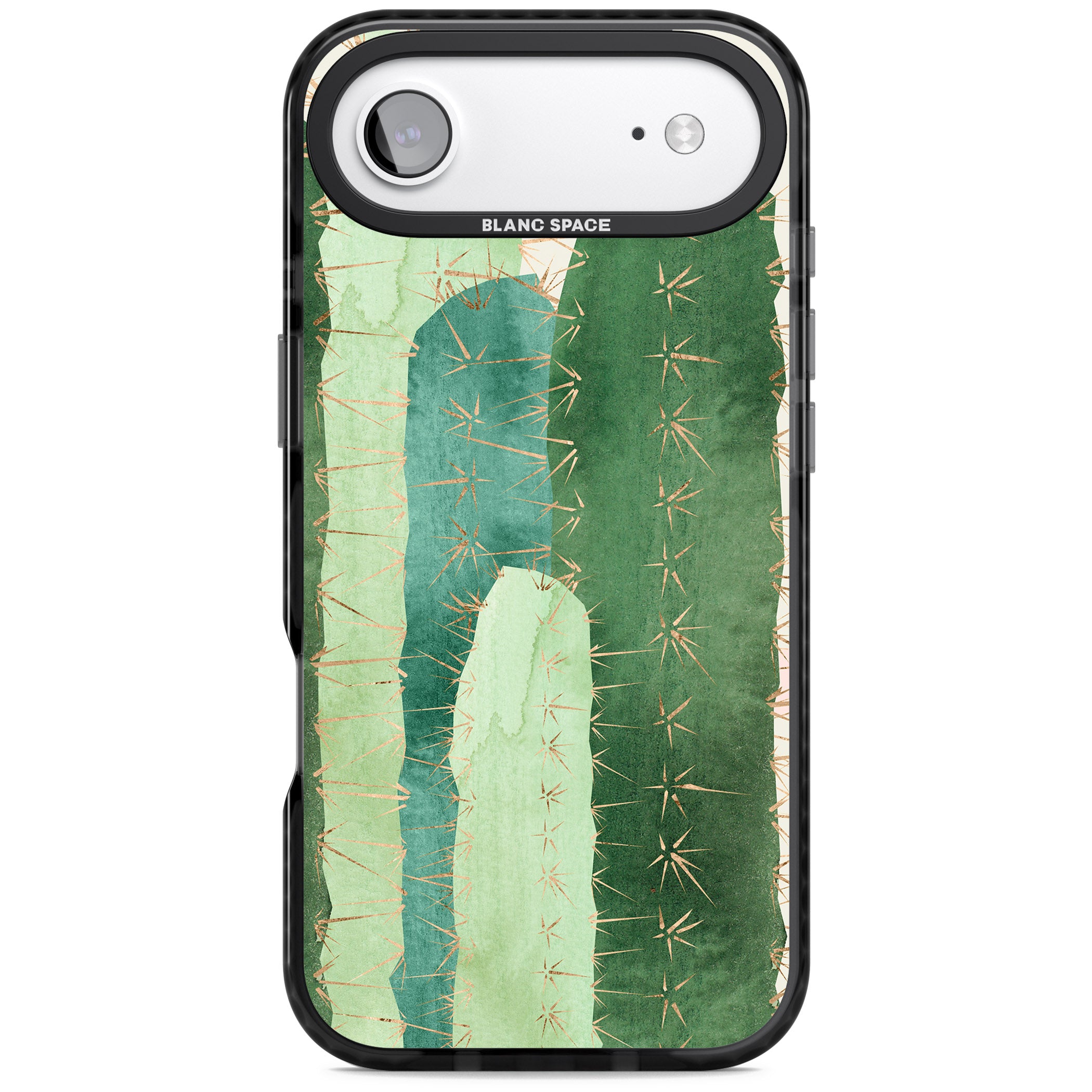 Large Cacti iPhone 17 Air Impact Pro Black Phone Case
