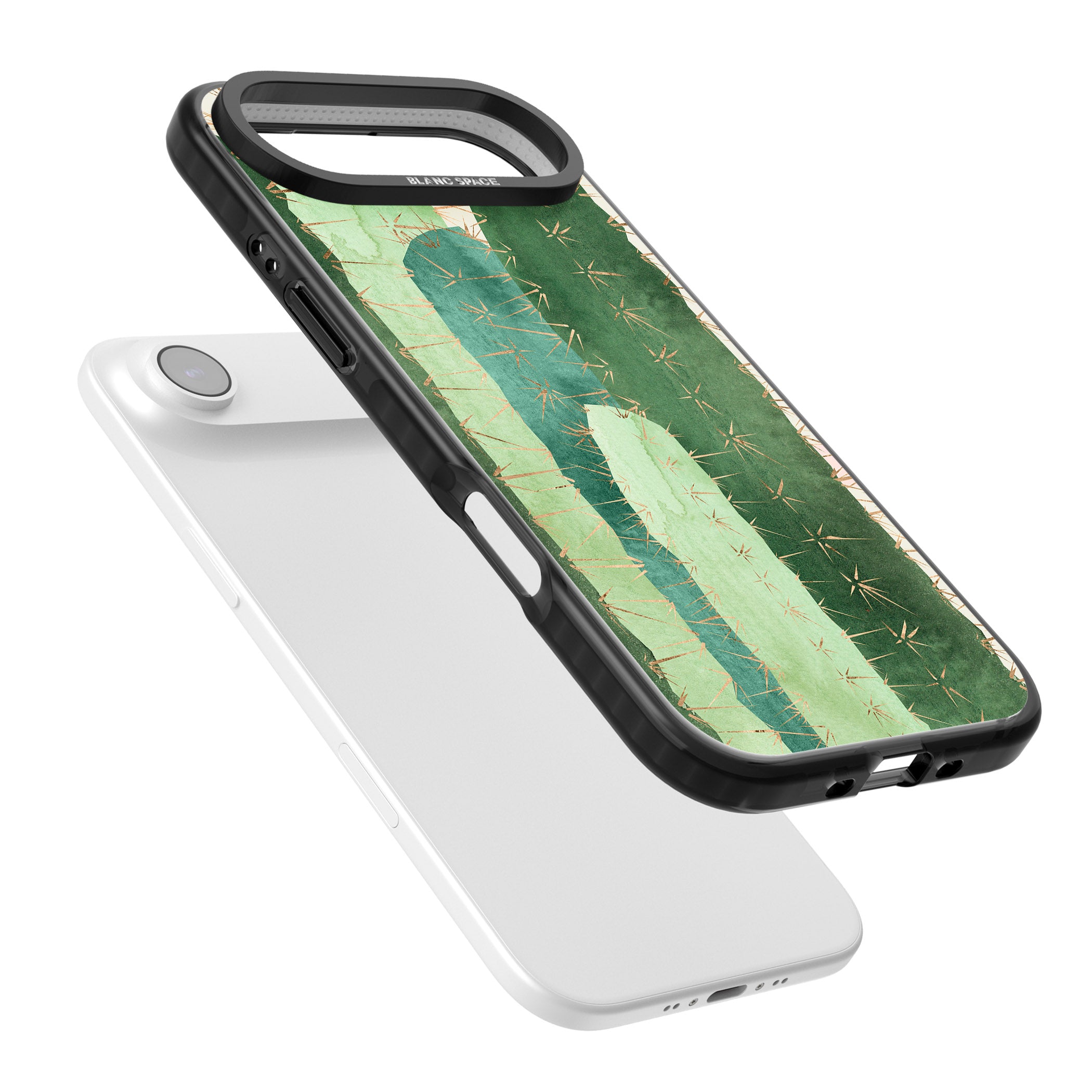 Large Cacti iPhone 17 Air Impact Pro Black Phone Case Colours