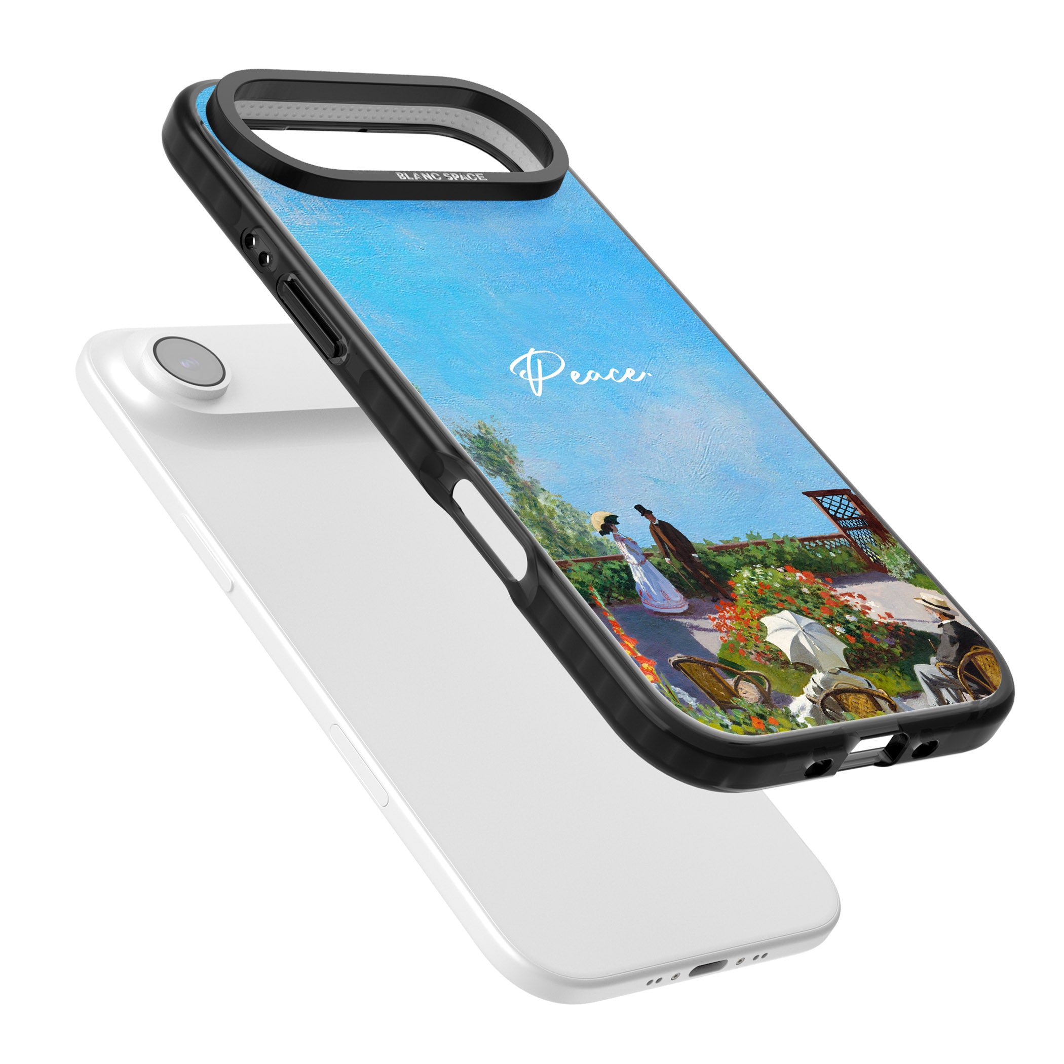 Monet Garden Terrace iPhone 17 Air Impact Pro Black Phone Case Colours