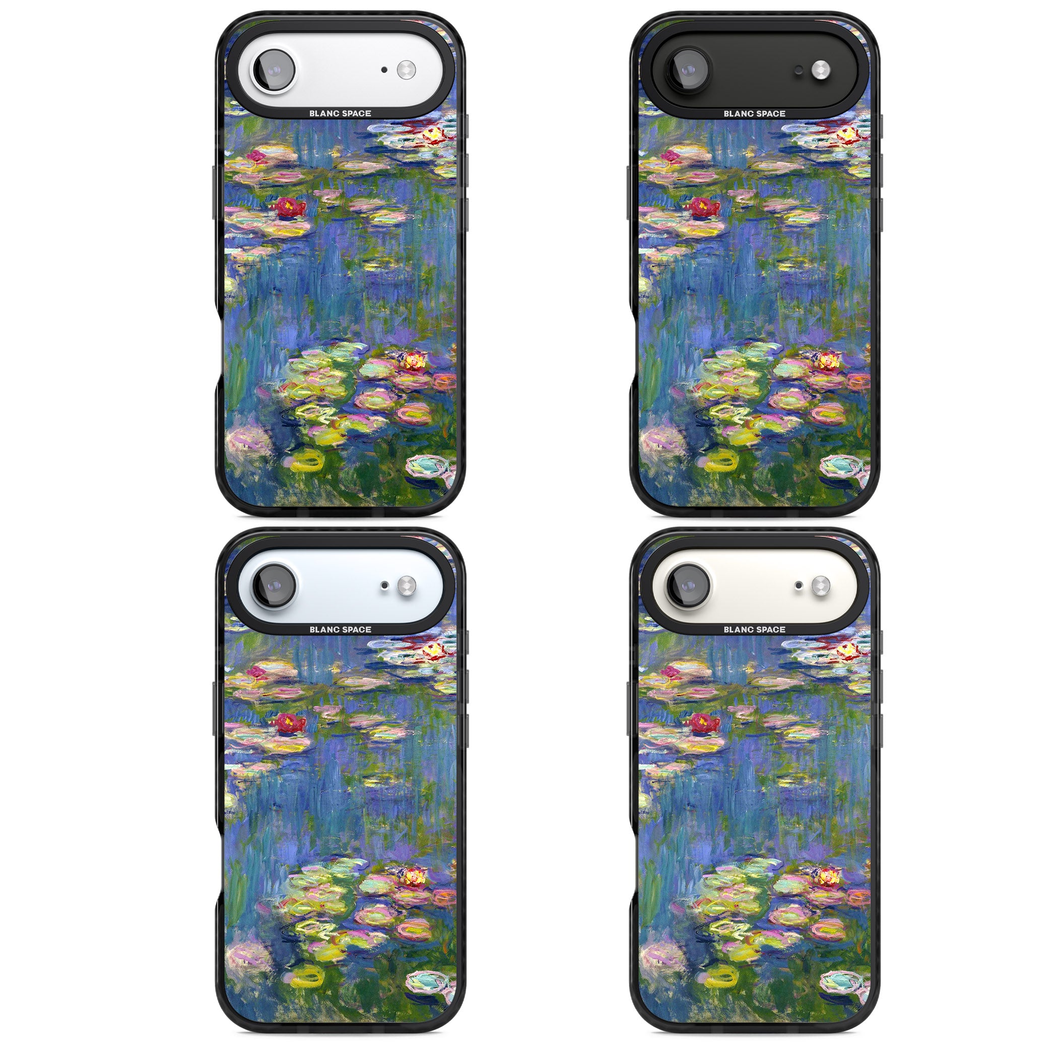 Water Lilies II iPhone 17 Air Impact Pro Black Phone Case APT Impact Protection