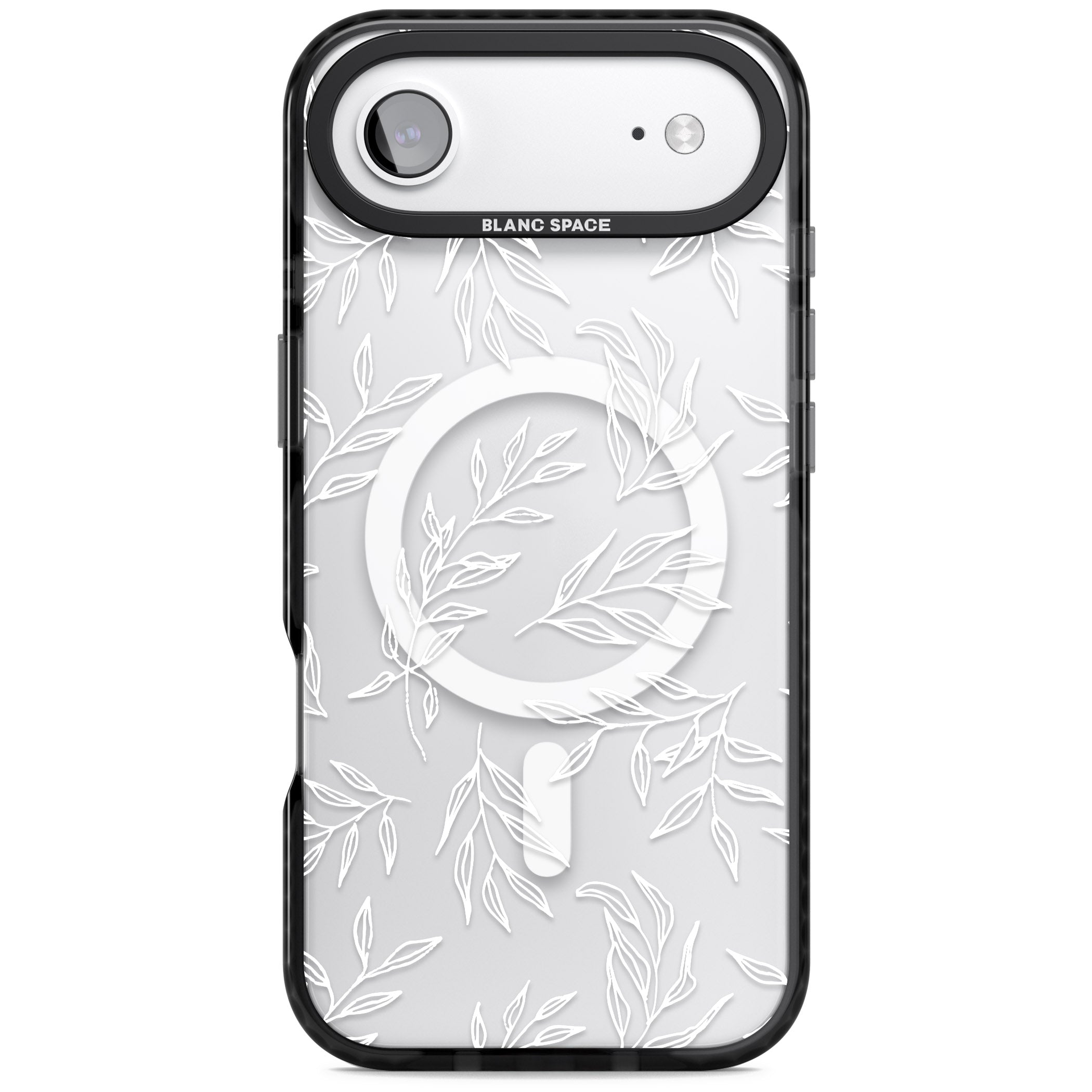 Leafy Botanical iPhone 17 Air Impact Pro Black Phone Case