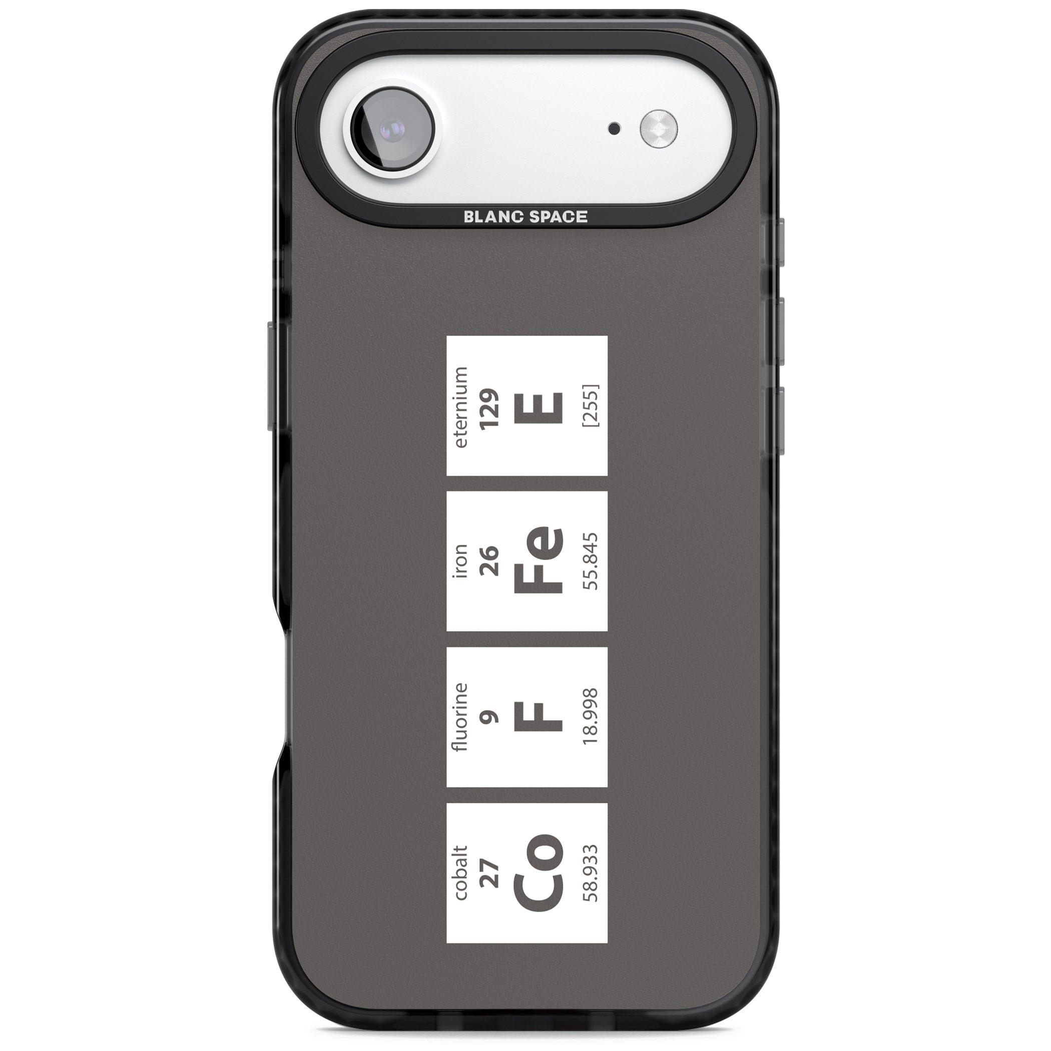 Coffee Element (Grey) iPhone 17 Air Impact Pro Black Phone Case