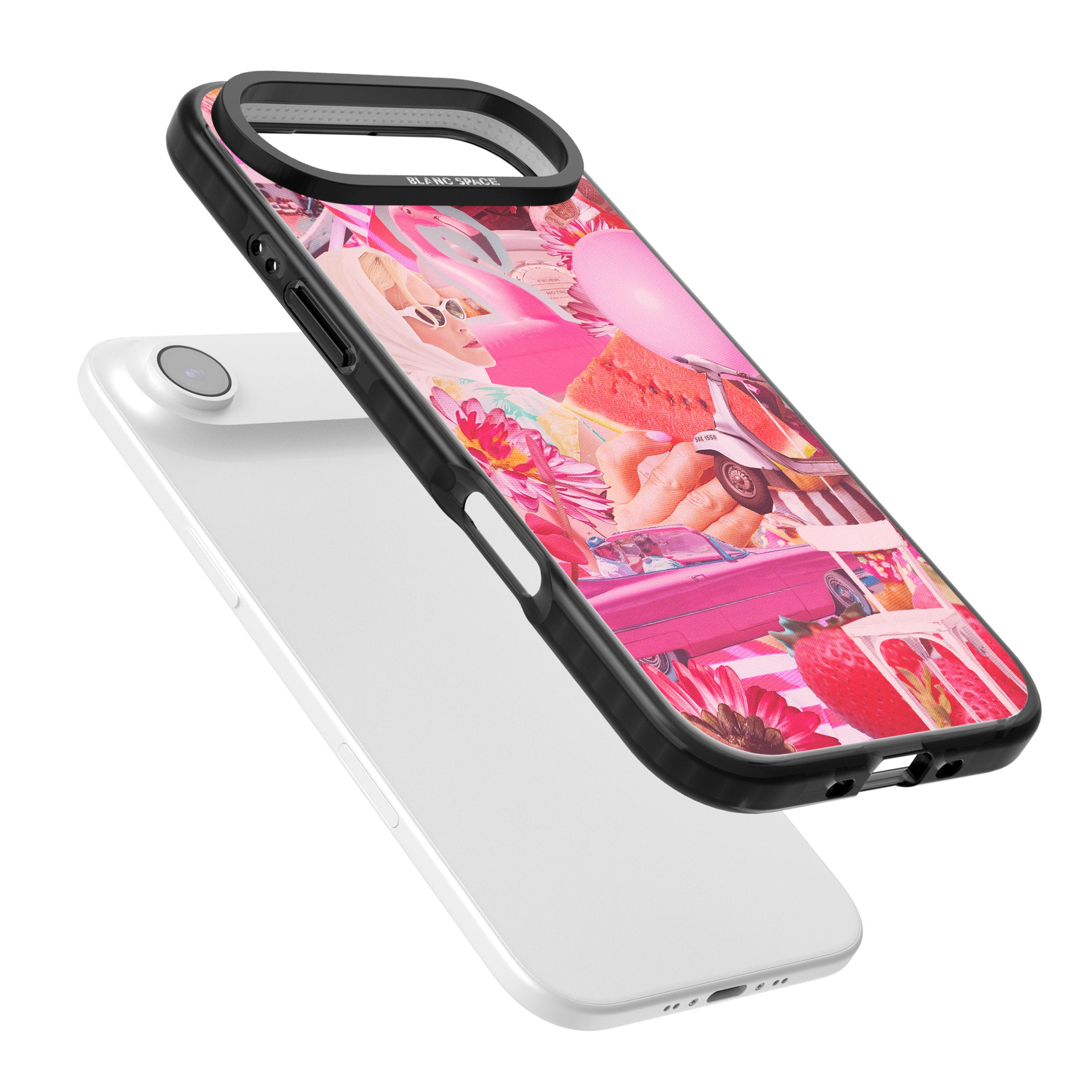 Retro Pink Glamour iPhone 17 Air Impact Pro Black Phone Case Colours