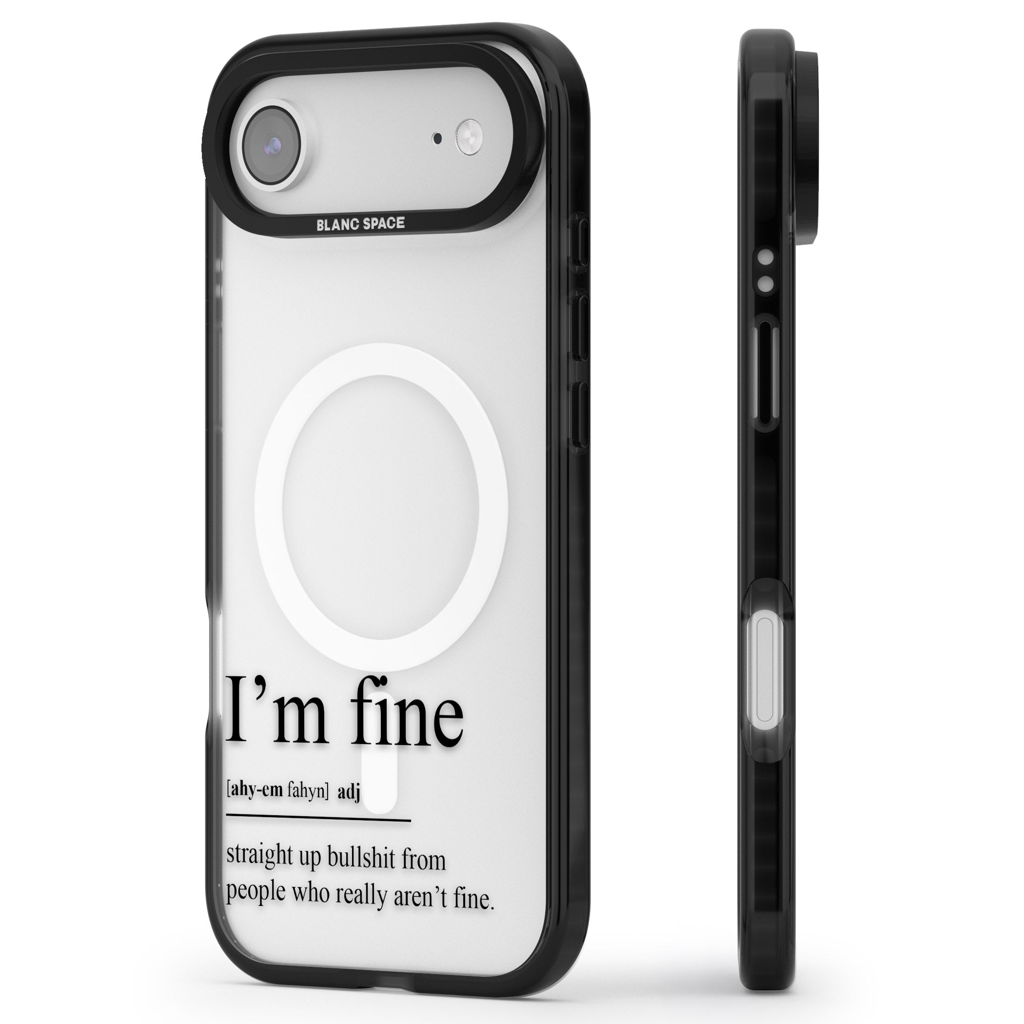 Im Fine iPhone 17 Air Impact Pro Black Phone Case Side Profile