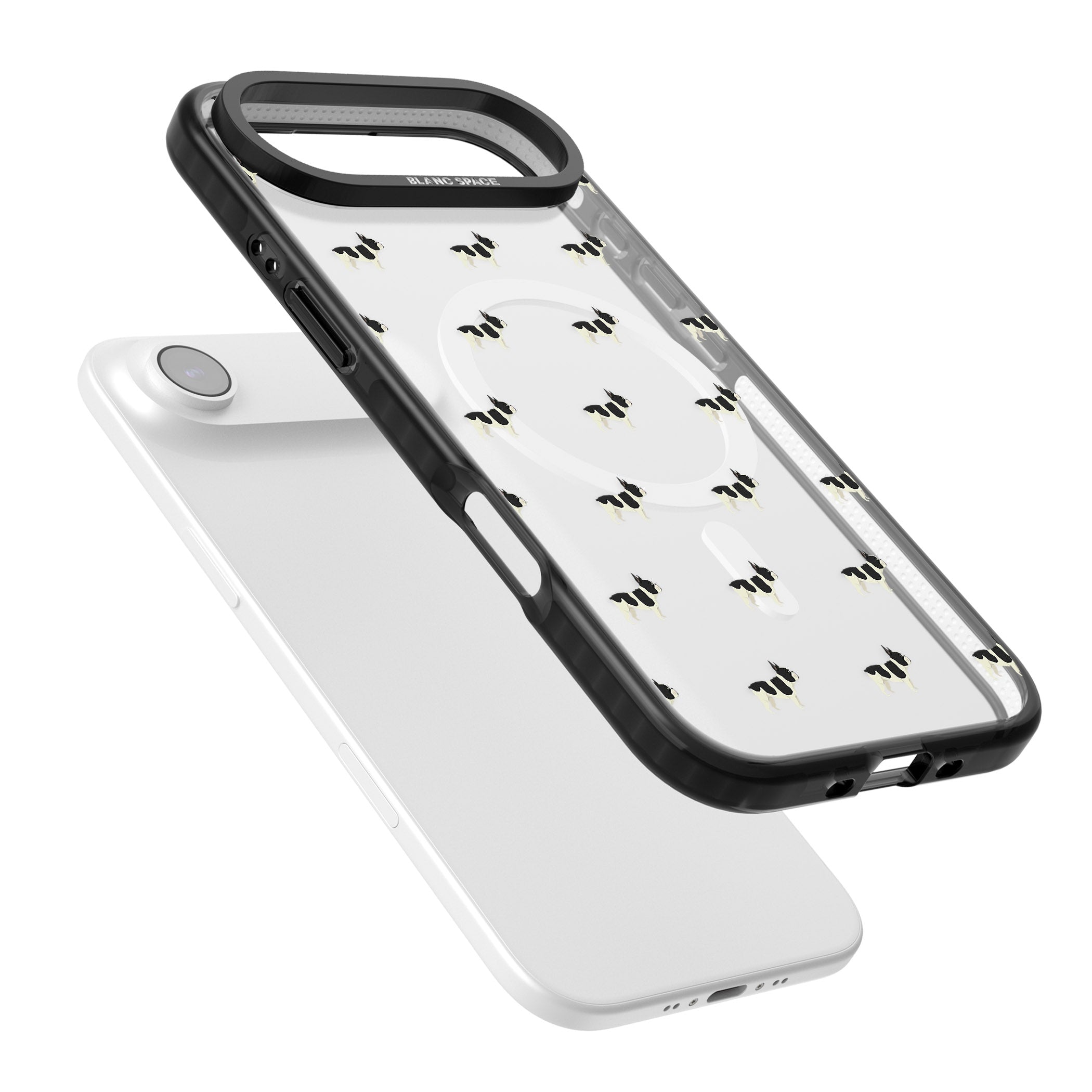 Frenchie Repeat Dog iPhone 17 Air Impact Pro Black Phone Case Colours