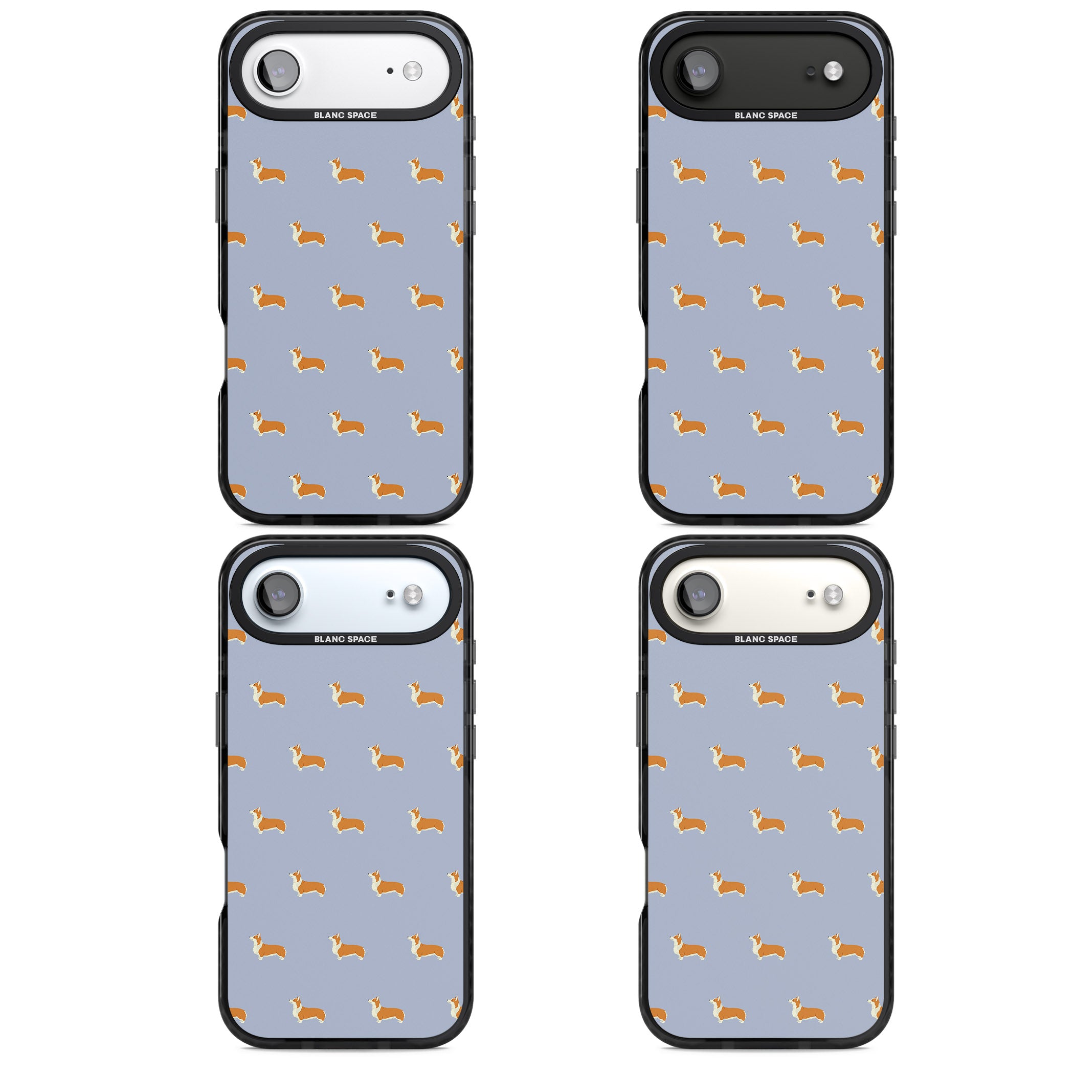 Corgi Pattern iPhone 17 Air Impact Pro Black Phone Case APT Impact Protection