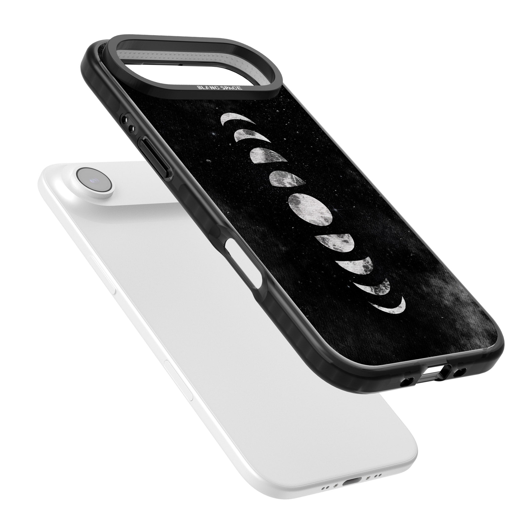 Lunar Phases iPhone 17 Air Impact Pro Black Phone Case Colours