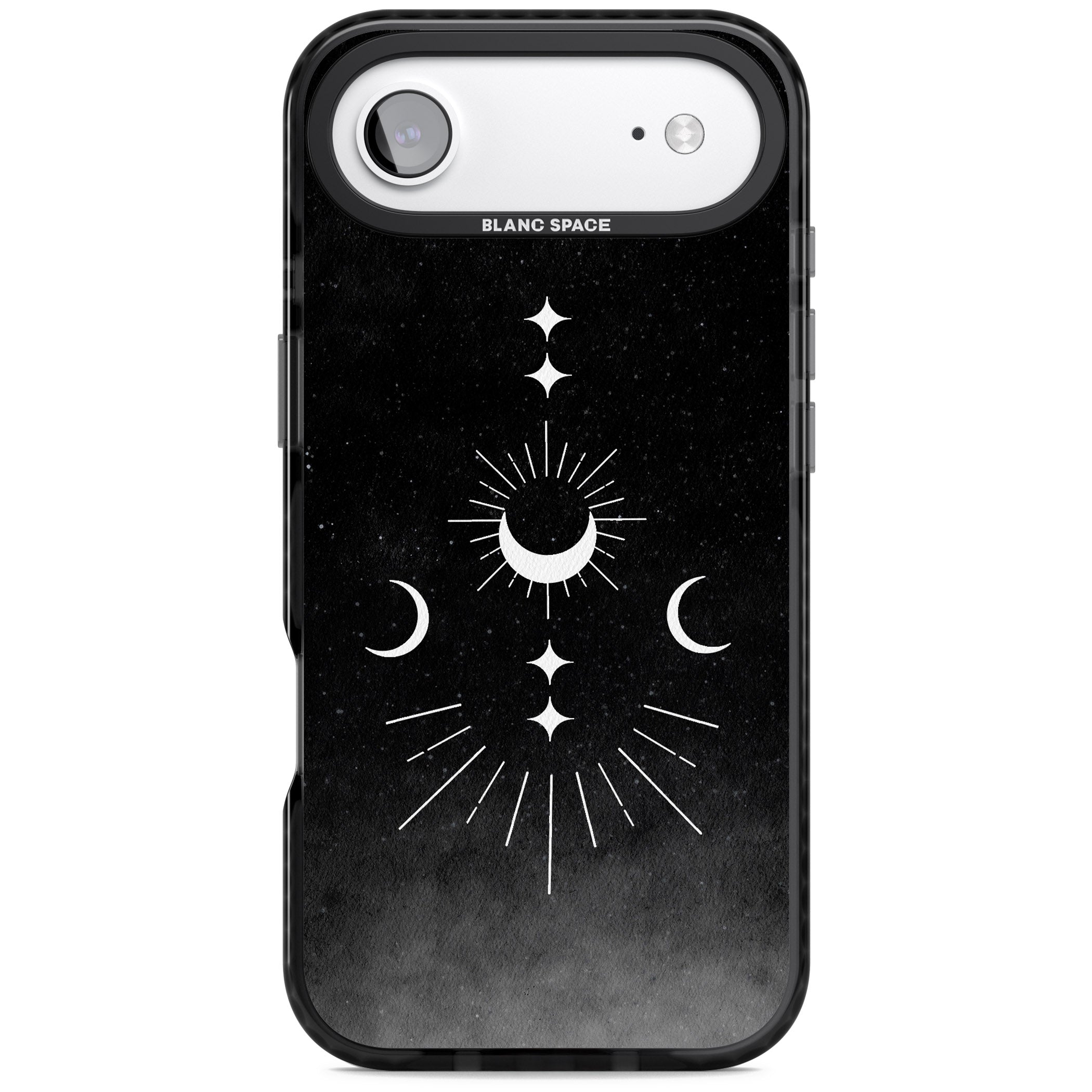 Lunar Mandala iPhone 17 Air Impact Pro Black Phone Case