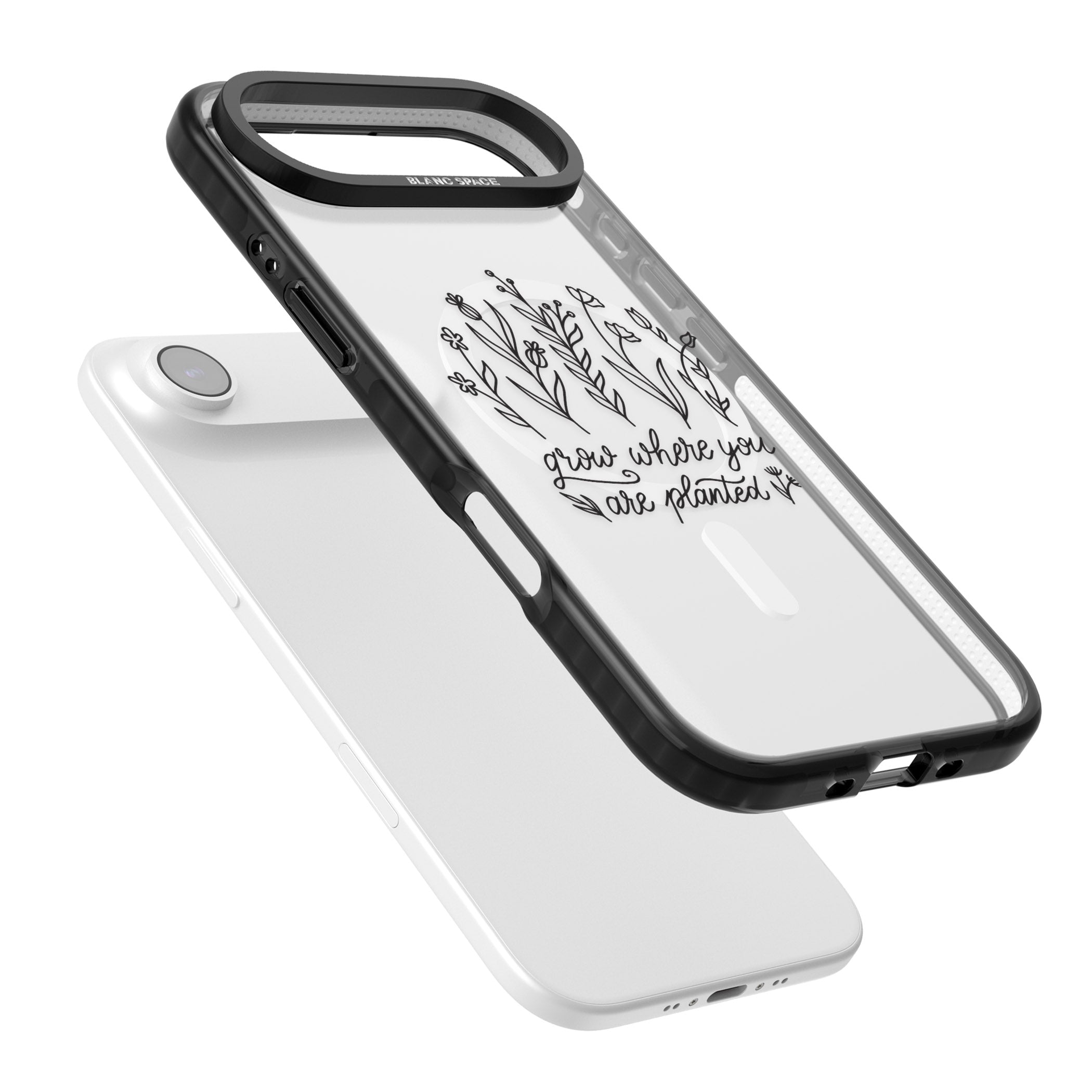 Grow Where You Are Planted iPhone 17 Air Impact Pro Black Phone Case Colours