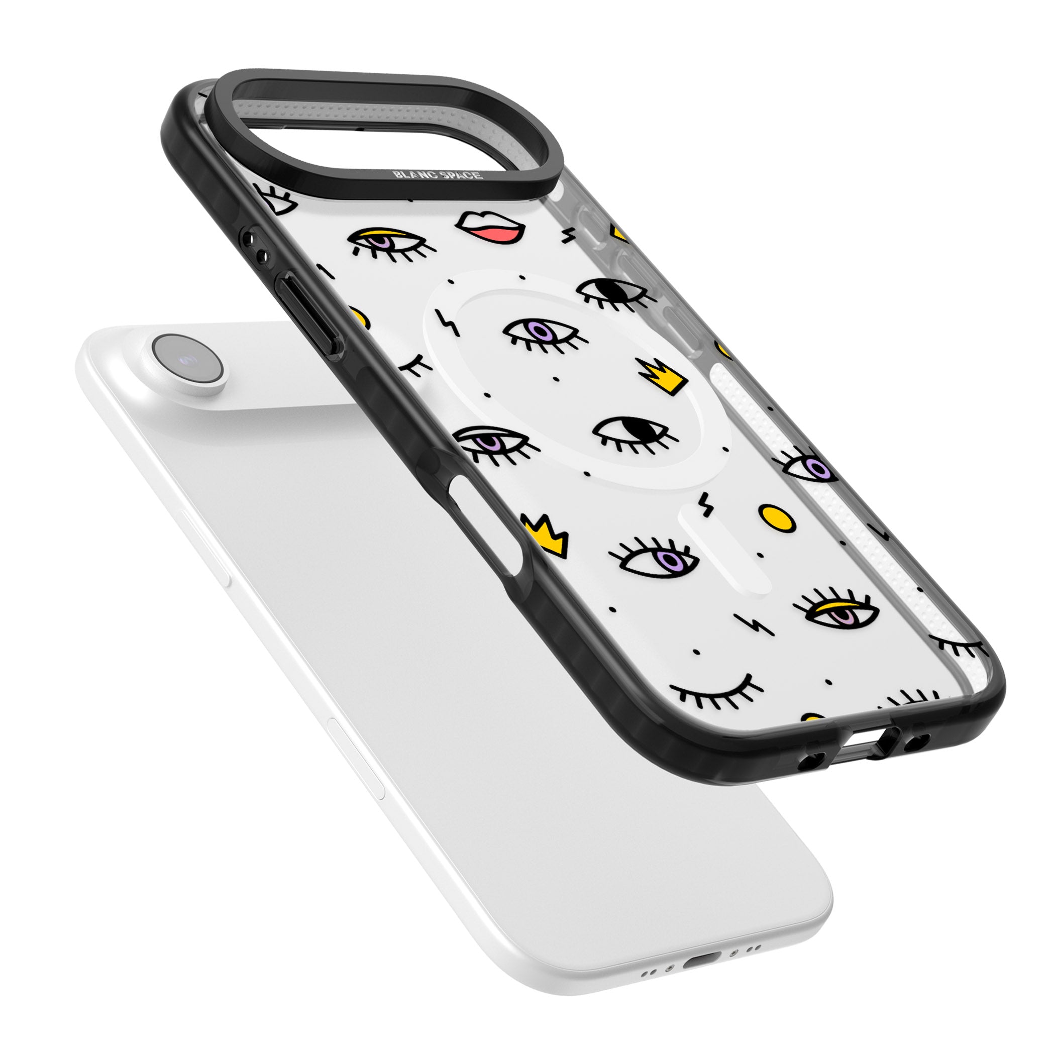 Eyes & Lips Icons iPhone 17 Air Impact Pro Black Phone Case Colours