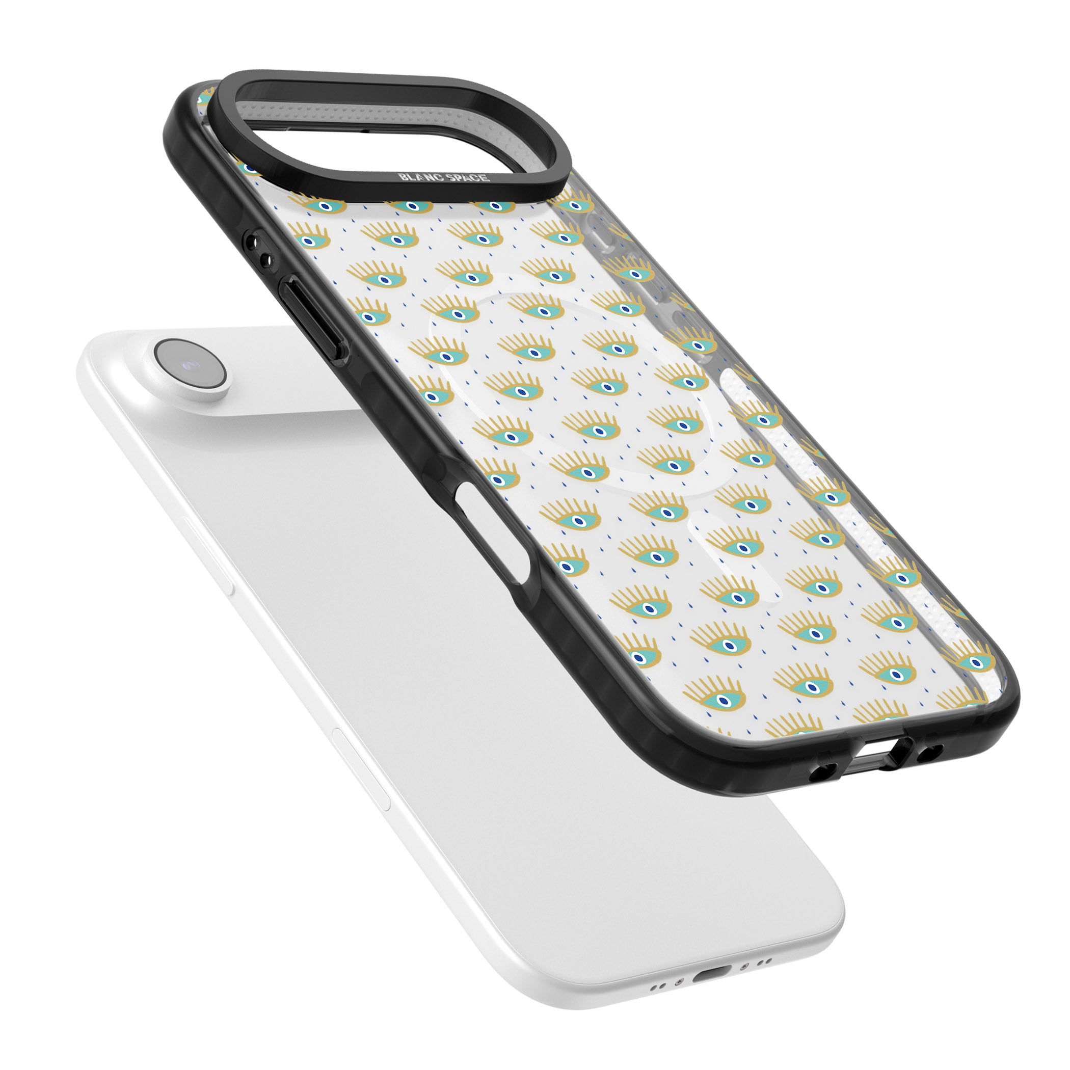 Crying Eyes Pattern iPhone 17 Air Impact Pro Black Phone Case Colours